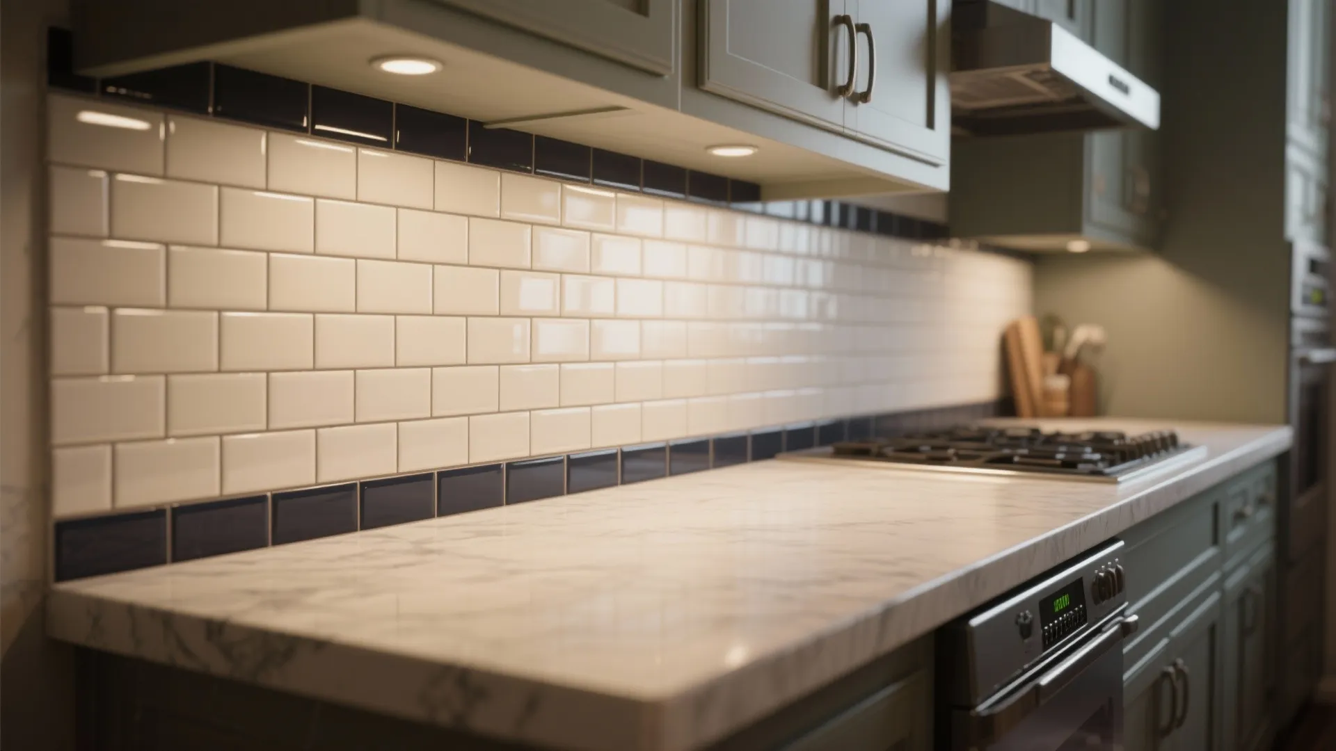 1. Classic subway tile with contrasting grout
