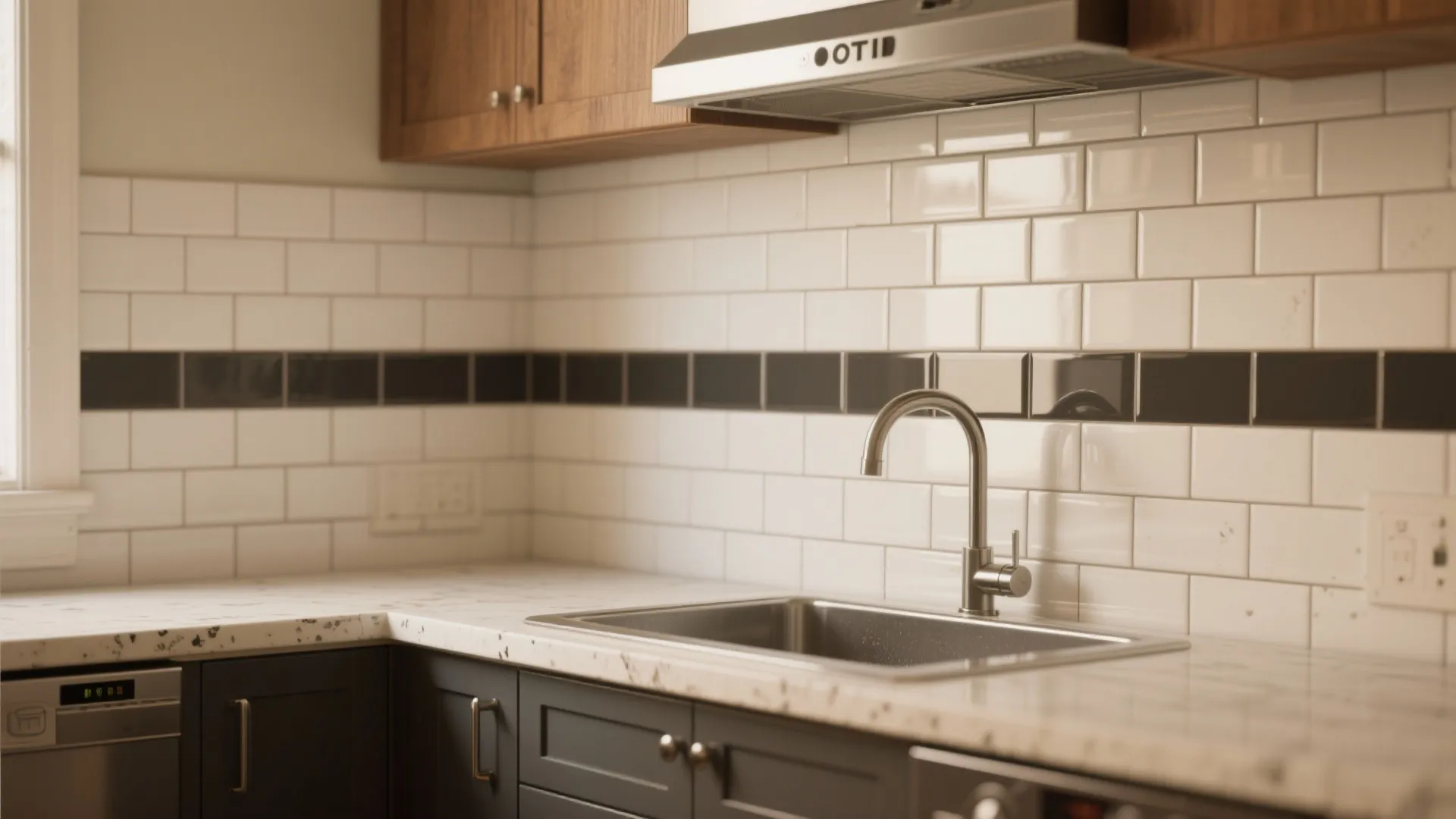1. Classic subway tile with contrasting grout
