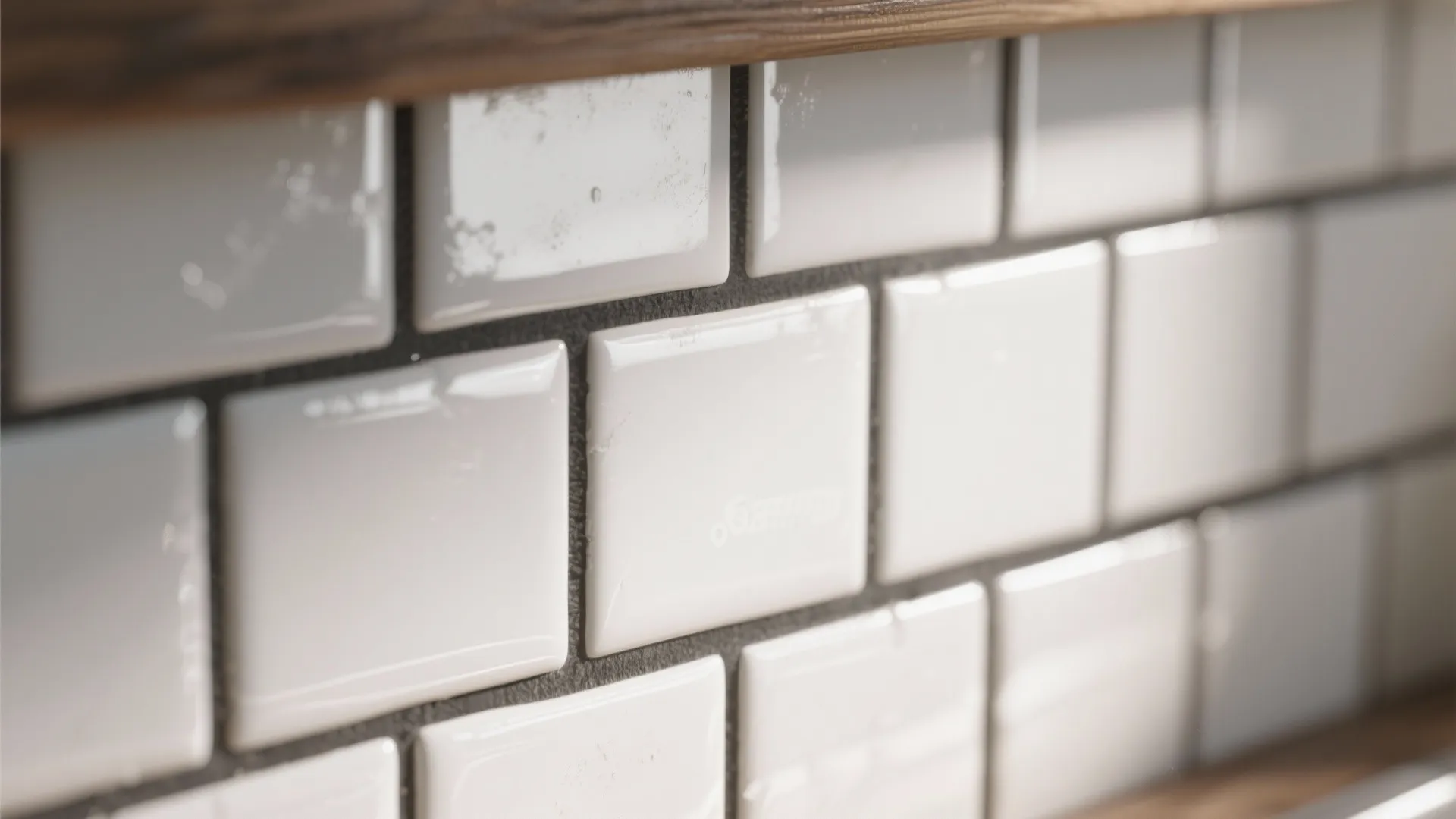 1. Classic subway tile with contrasting grout