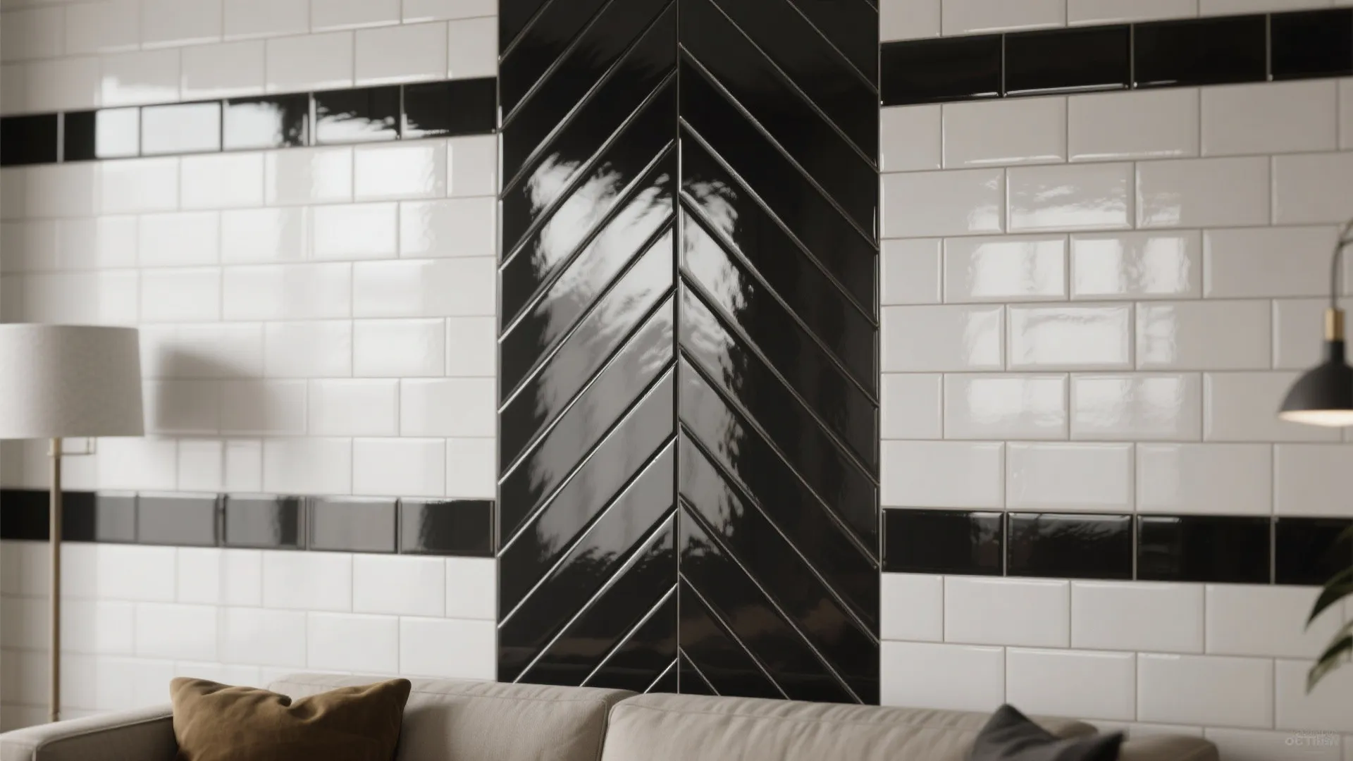 4. Subway tiles with contrasting grout for a modern classic