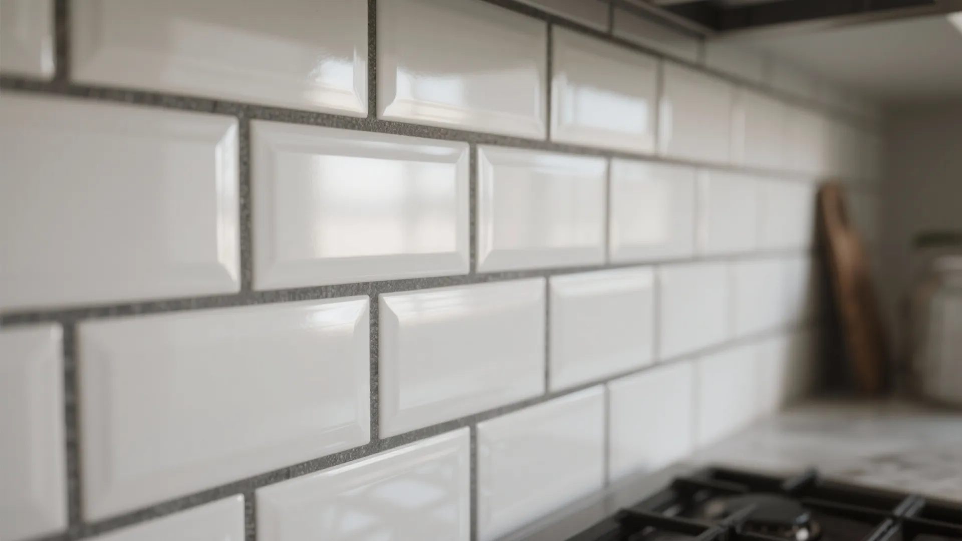 1. Classic White Subway with Contrasting Grout