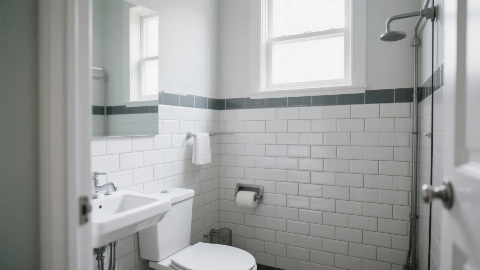 4. Subway Tiles with Dark Grout