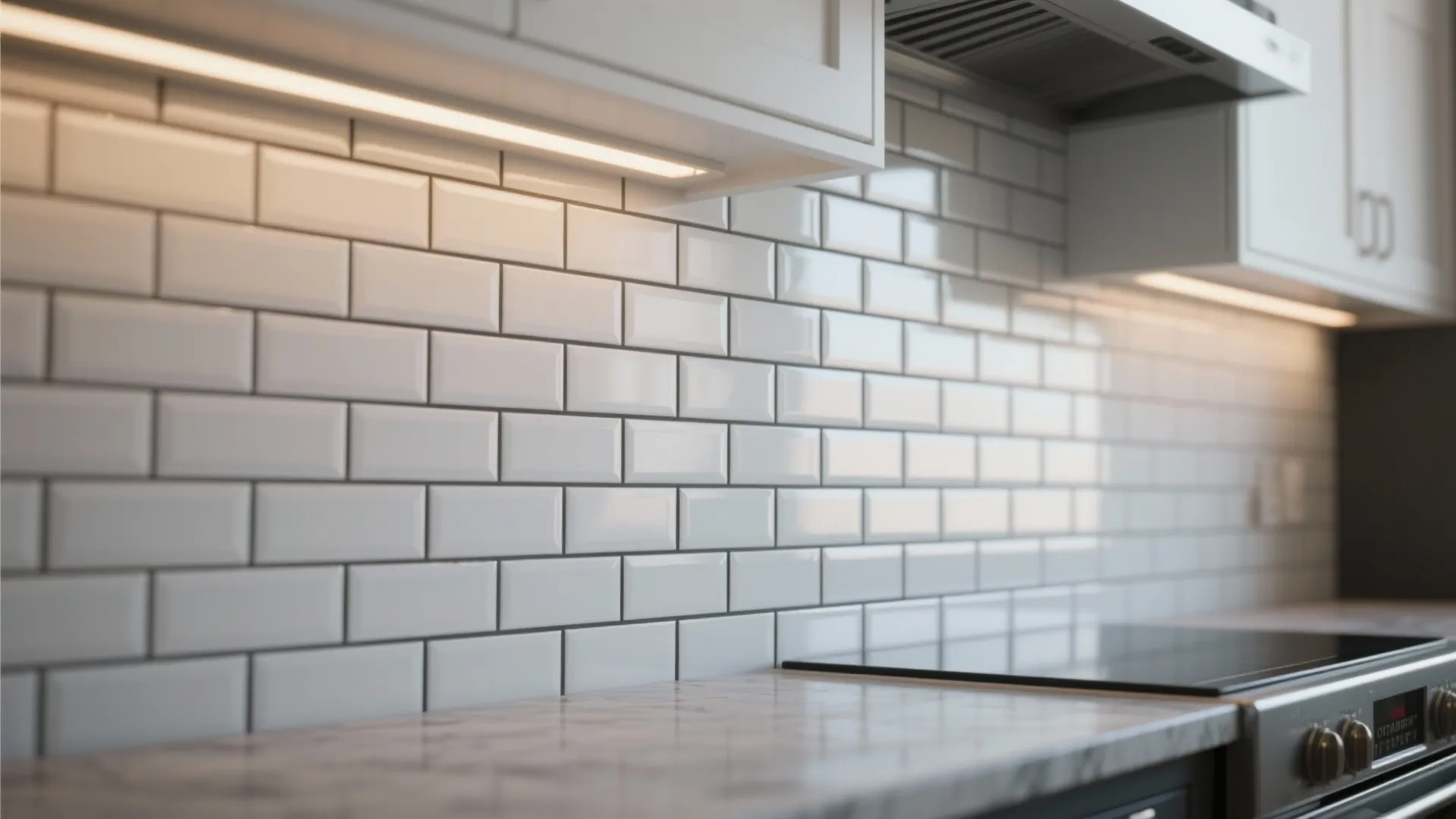 1. Classic Subway Tile with Dark Grout