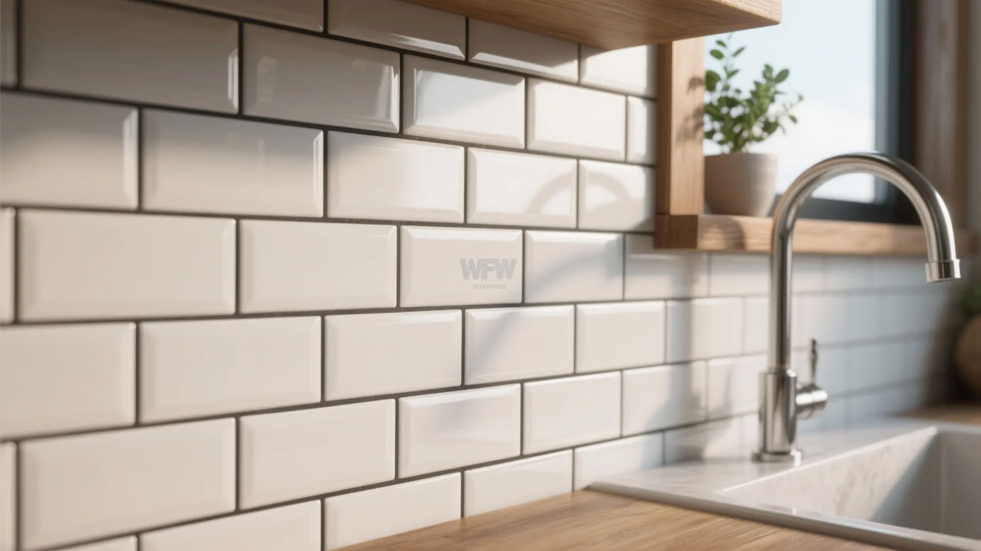 1. Classic Subway Tiles with a Dark Grout