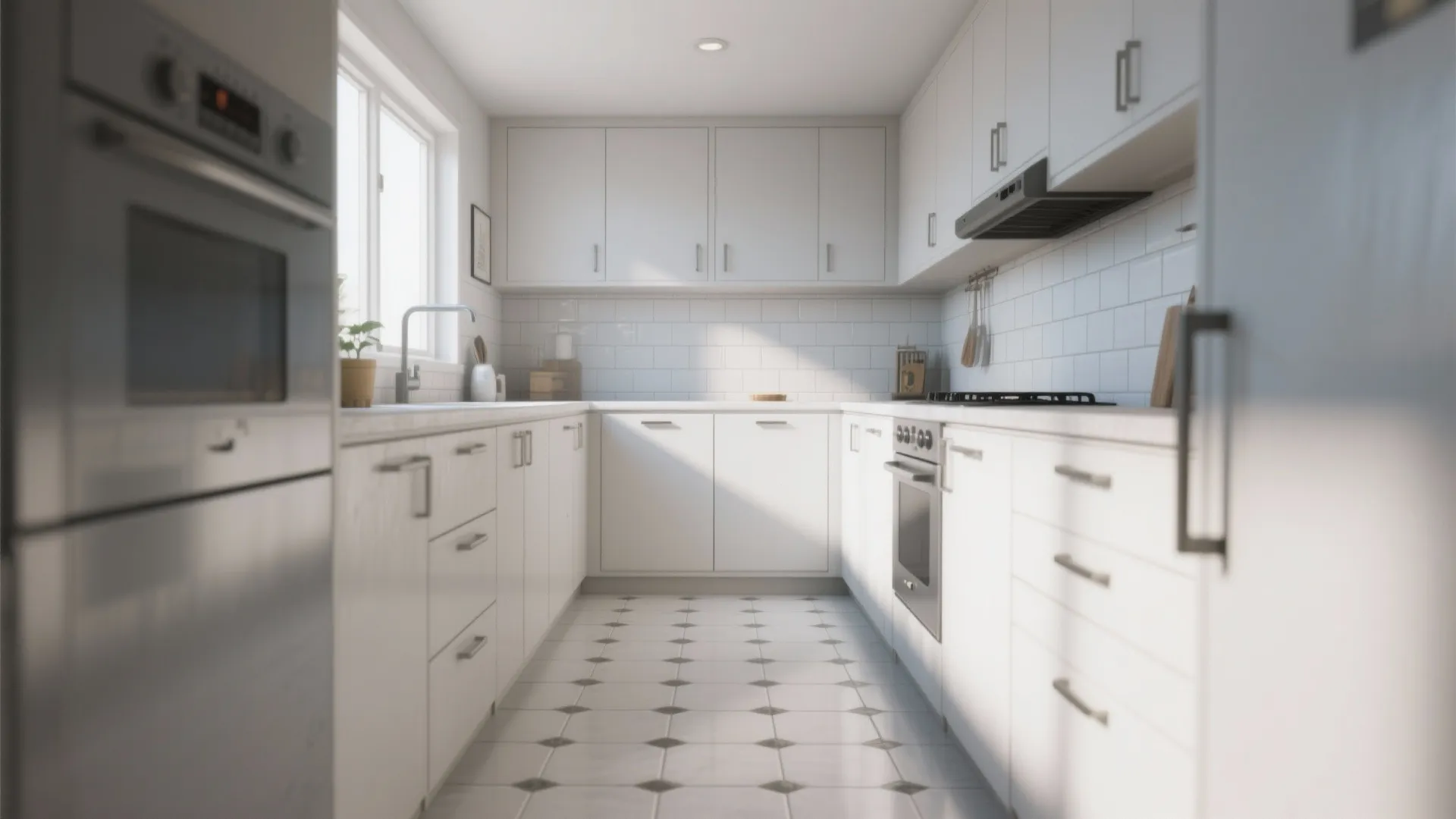 7. Subway Tiles on the Floor