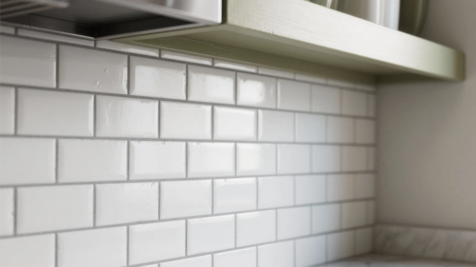 1. Classic Subway Tile with Grey Grout