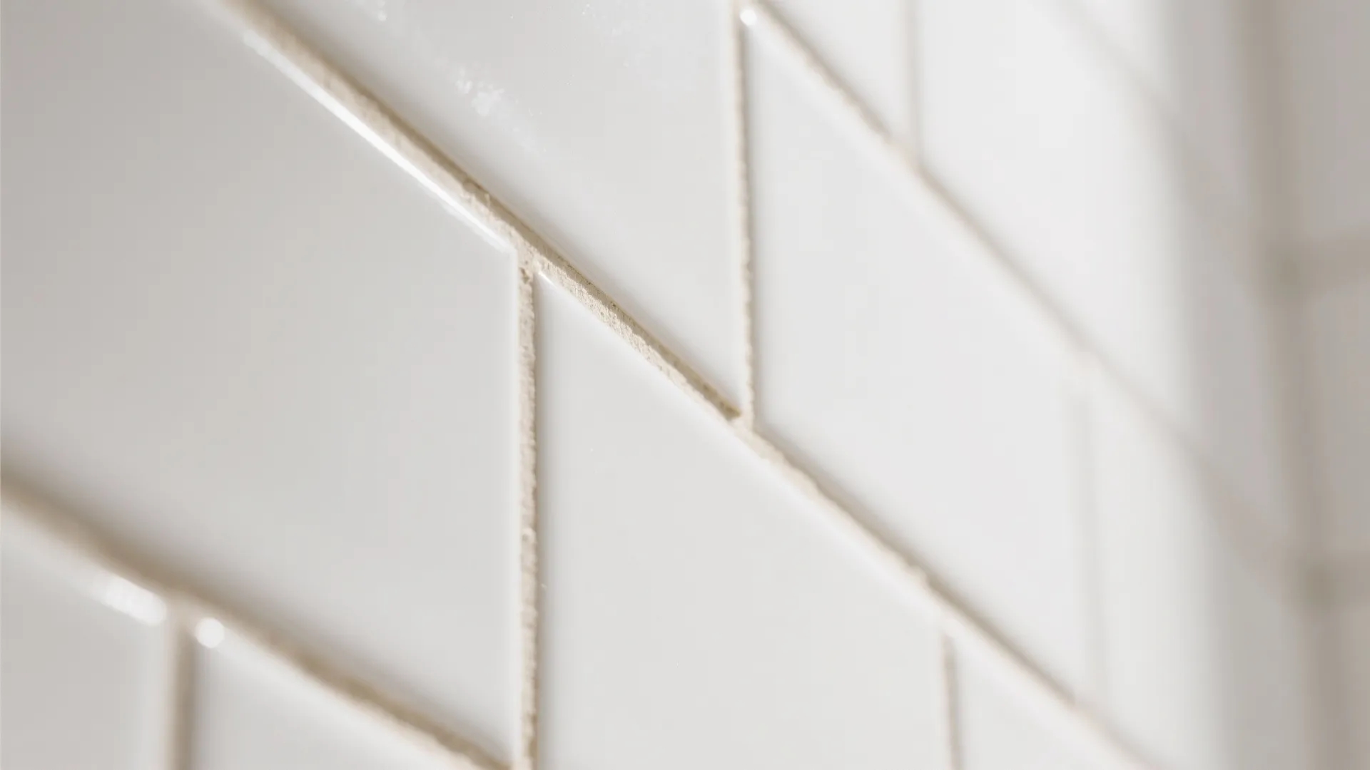 1) Minimalist white subway tile with mindful grout width
