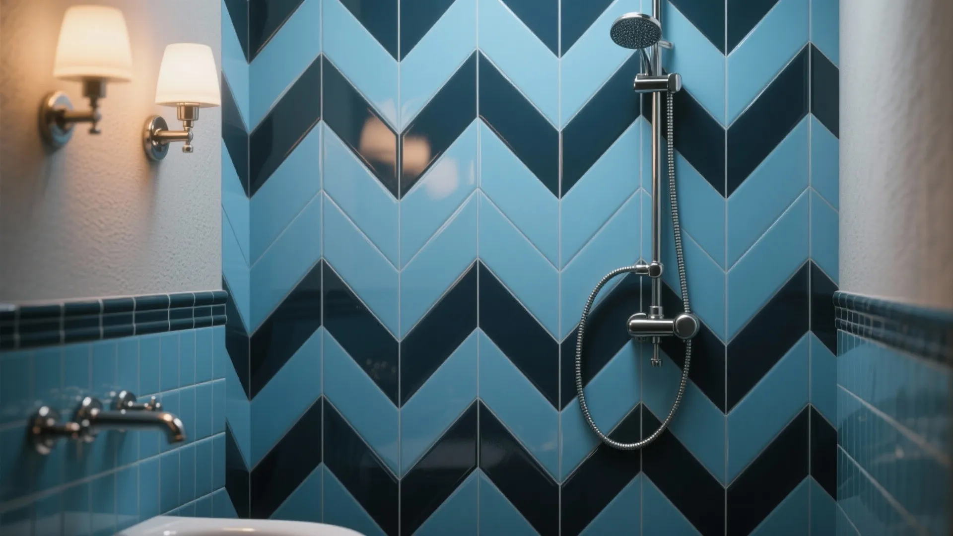 2. Blue subway tiles for a timeless, versatile look