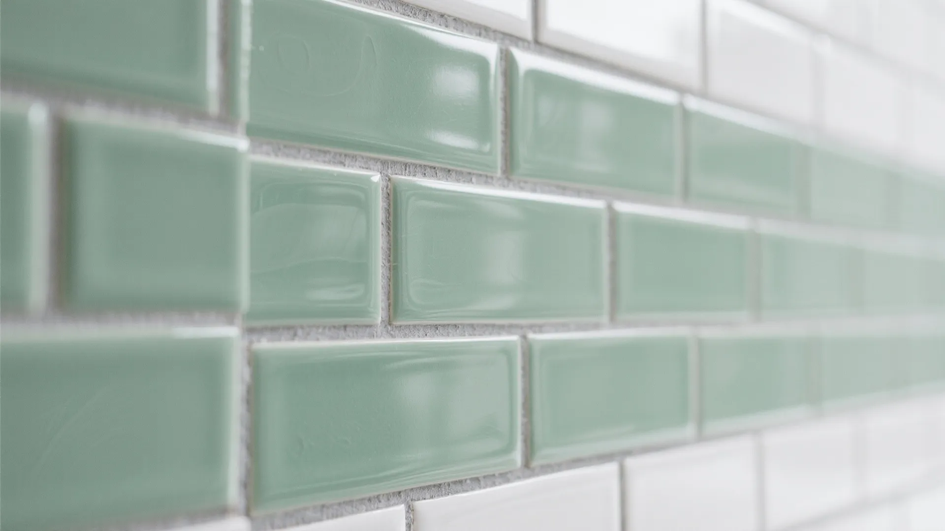 High-Gloss Subway Tiles and Vertical Stacking
