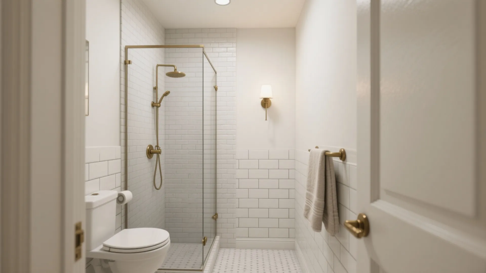 1) Matte White Subway Tiles, Stacked or Offset