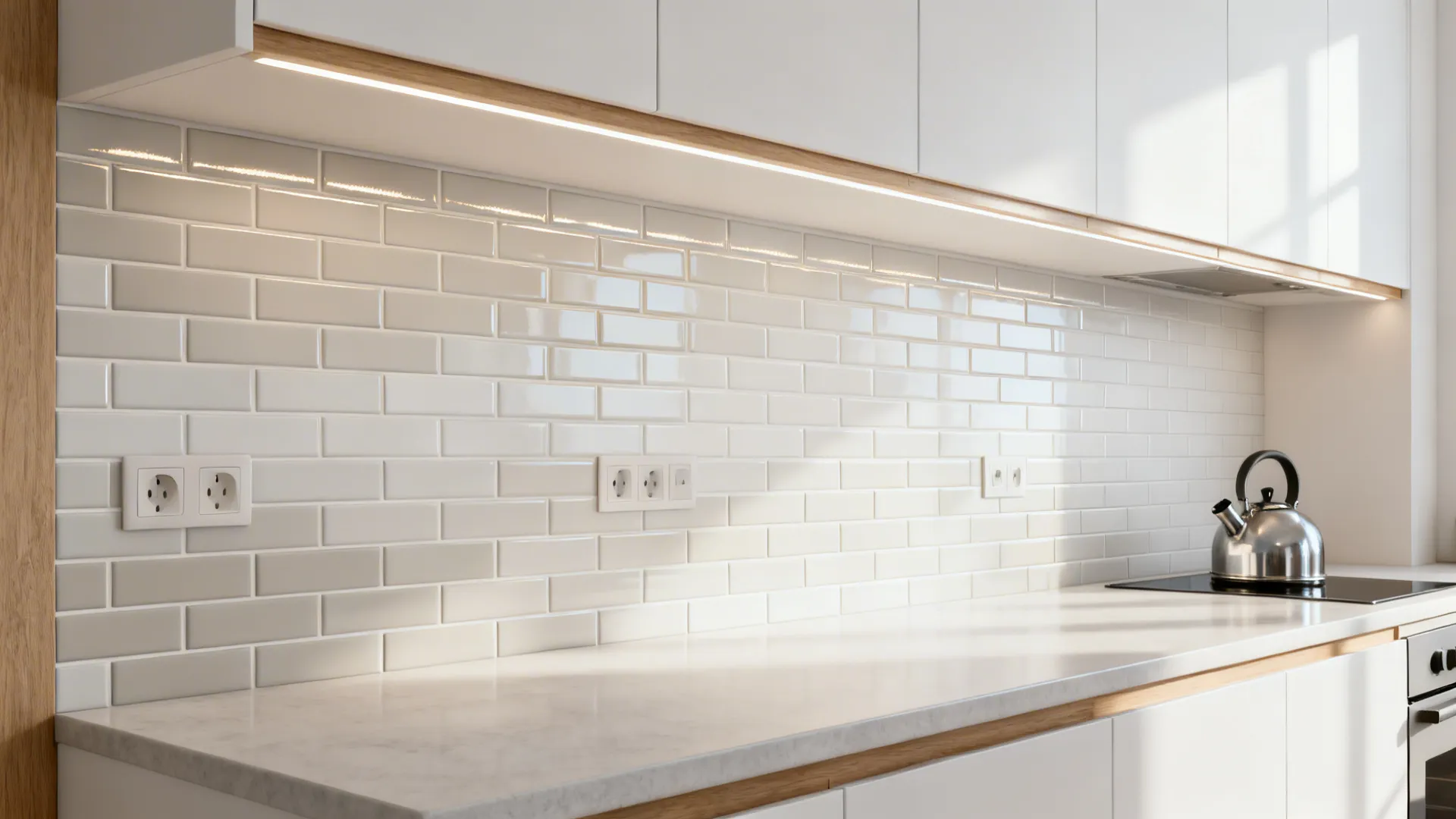 Minimal subway style with peel-and-stick