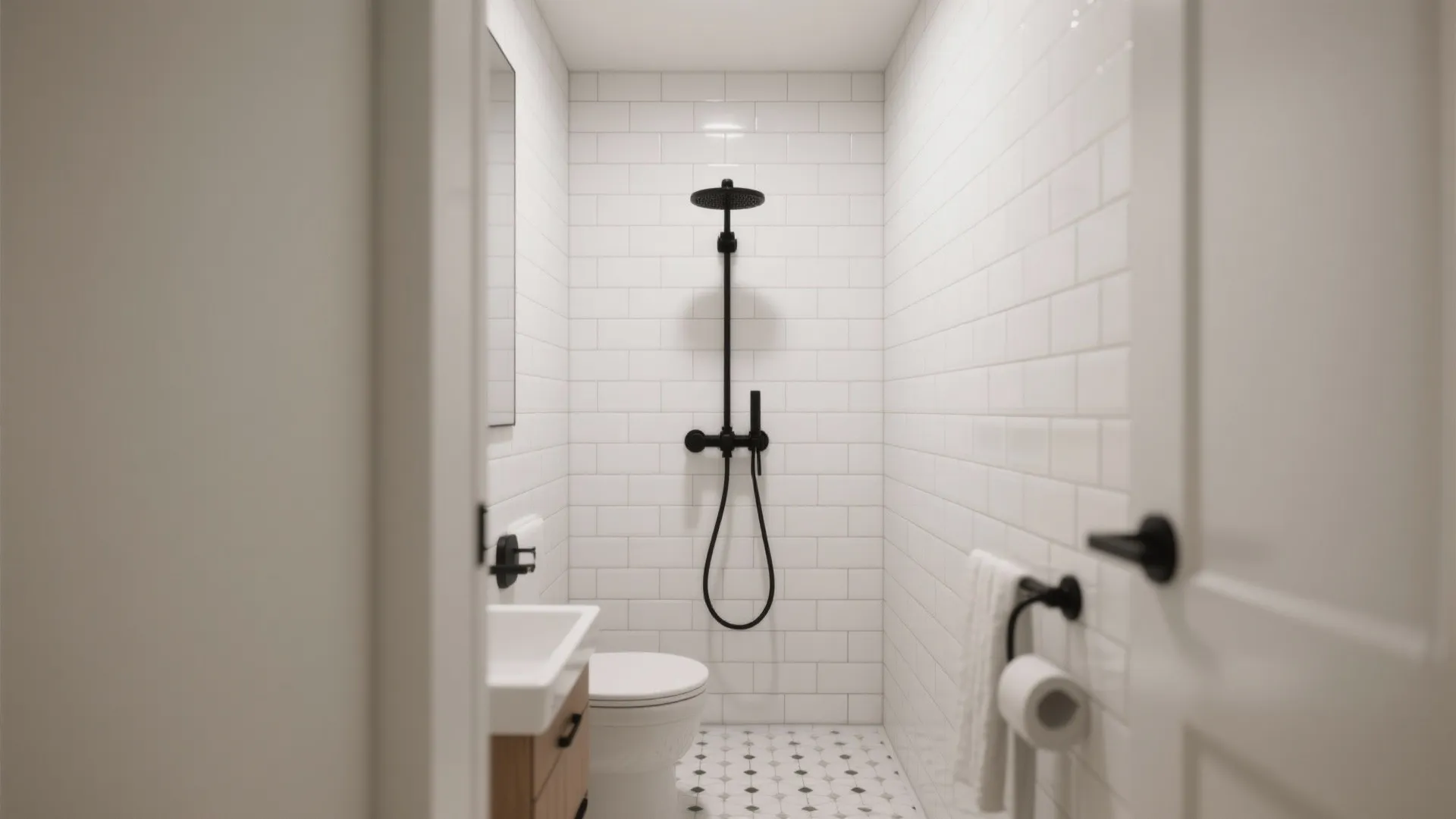 1. Go Floor-to-Ceiling with Subway Tiles