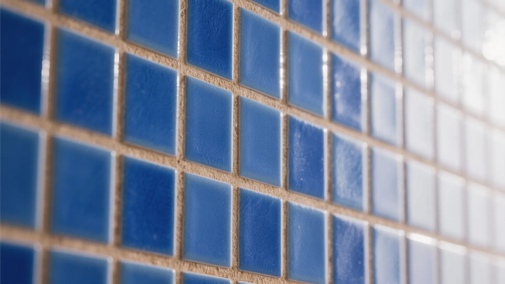 4. Blue Subway Tile with Grout Pattern