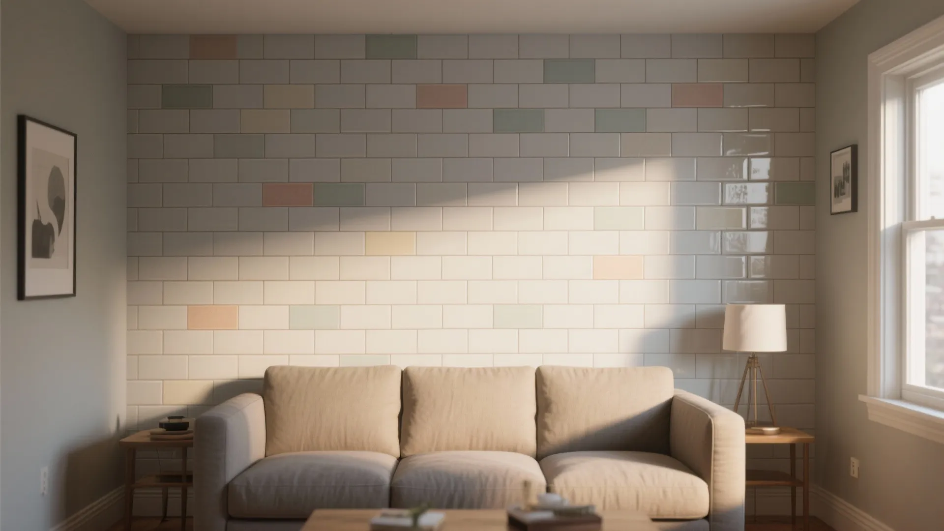 2. Subway Tile with Colored Grout for Subtle Texture