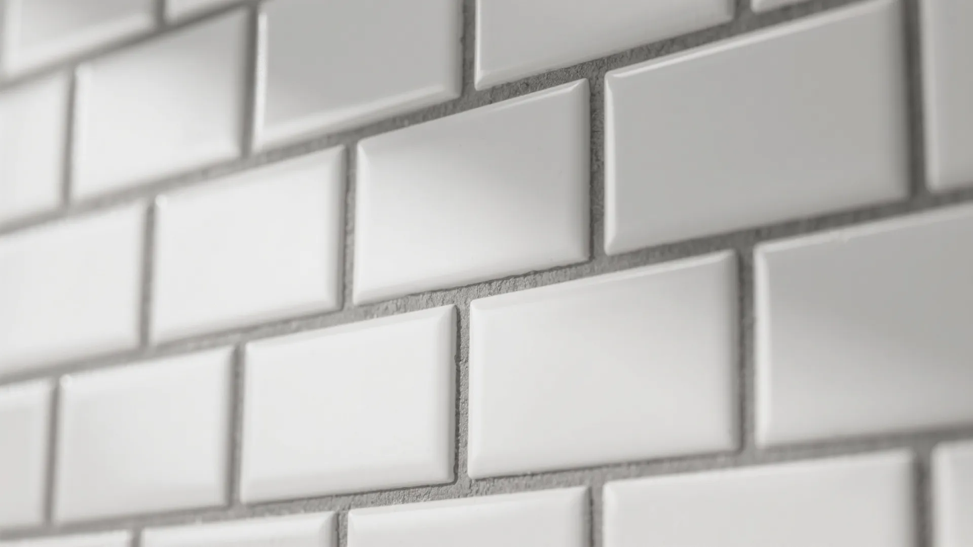 3. White Subway Tiles with Gray Grout