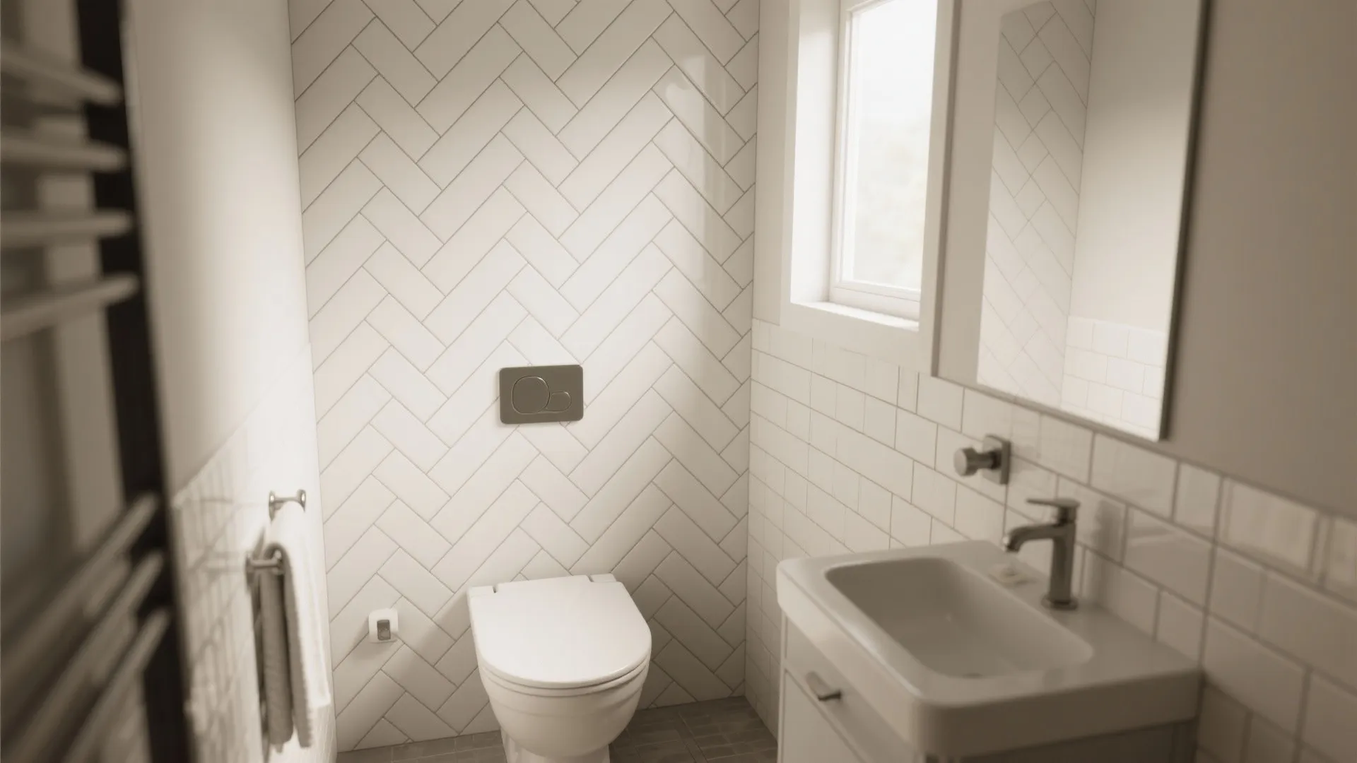 1. Use Subway Tiles in an Unexpected Layout