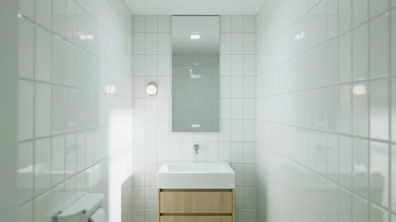 Modern White Tile Bathroom Design Ideas