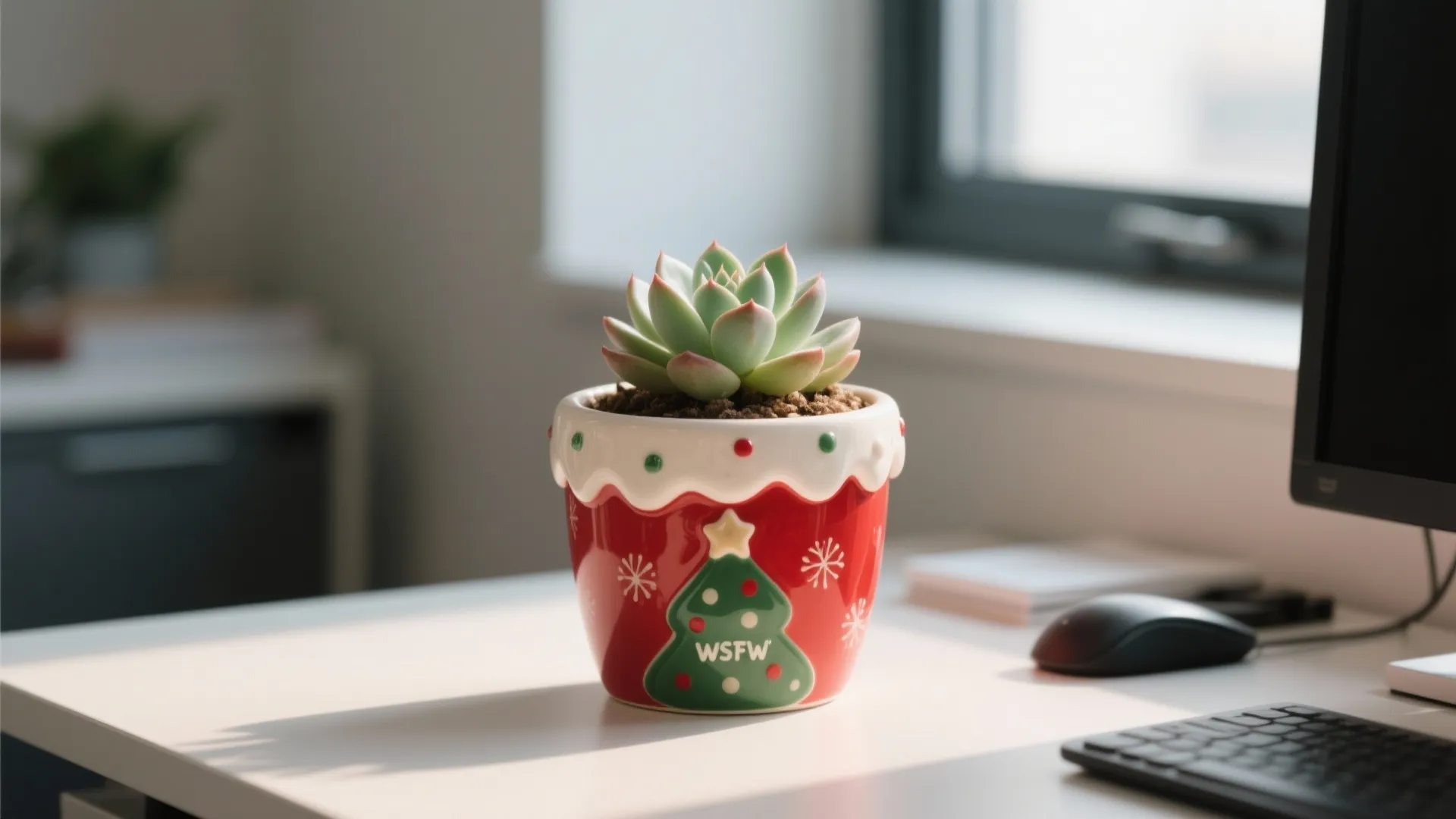 1. Desk Plant with Personality