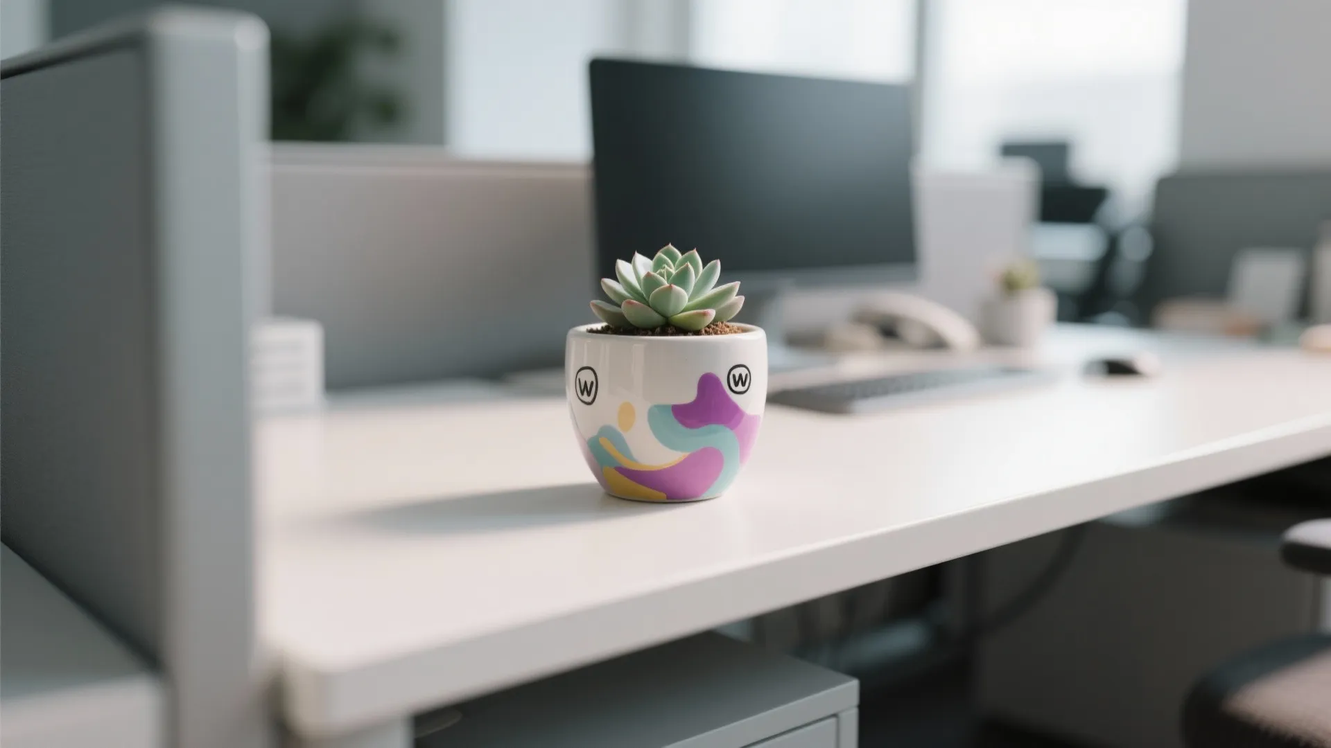 1. Personalized Desk Plants