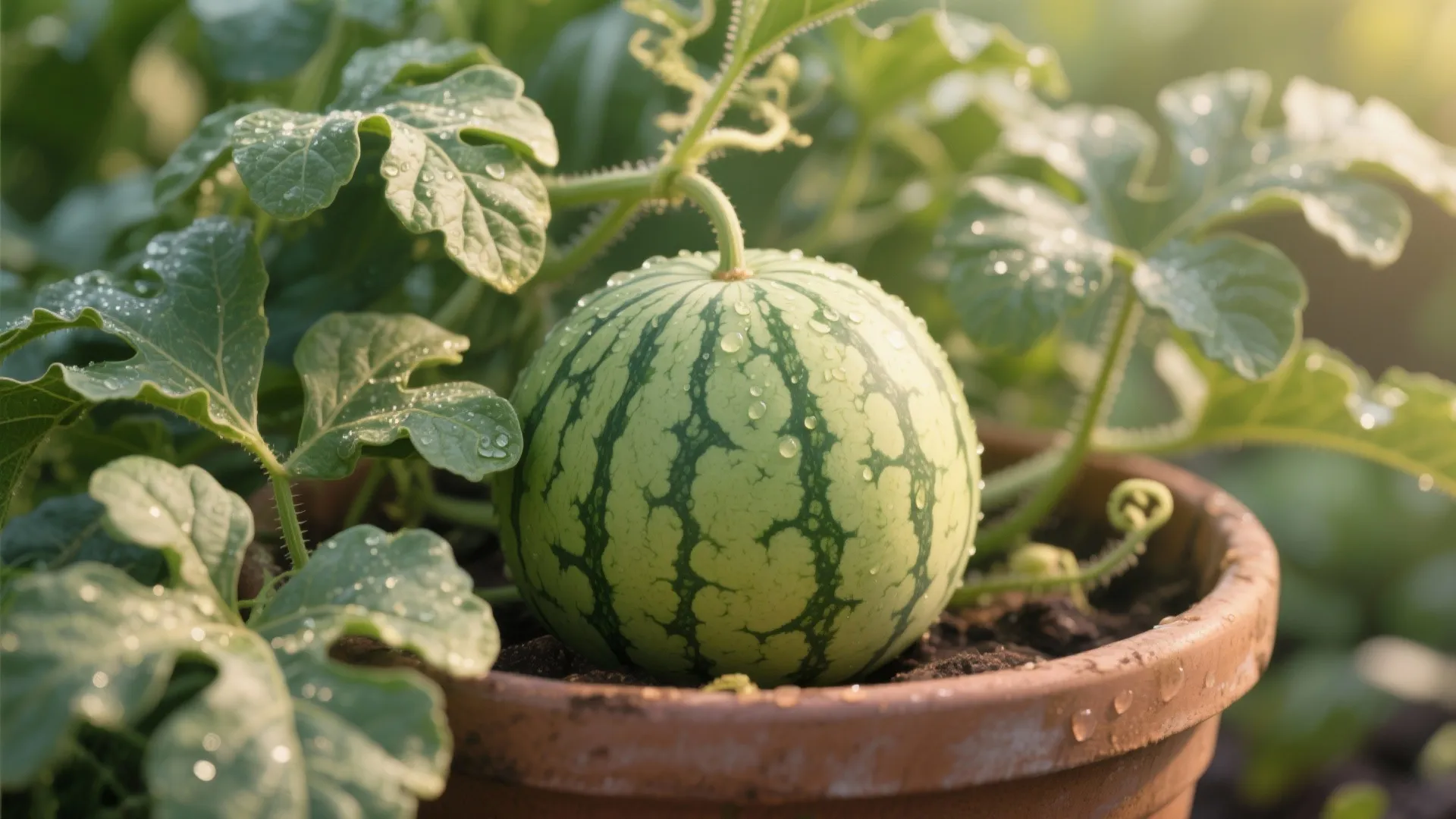 1. Pick dwarf or bush watermelon varieties