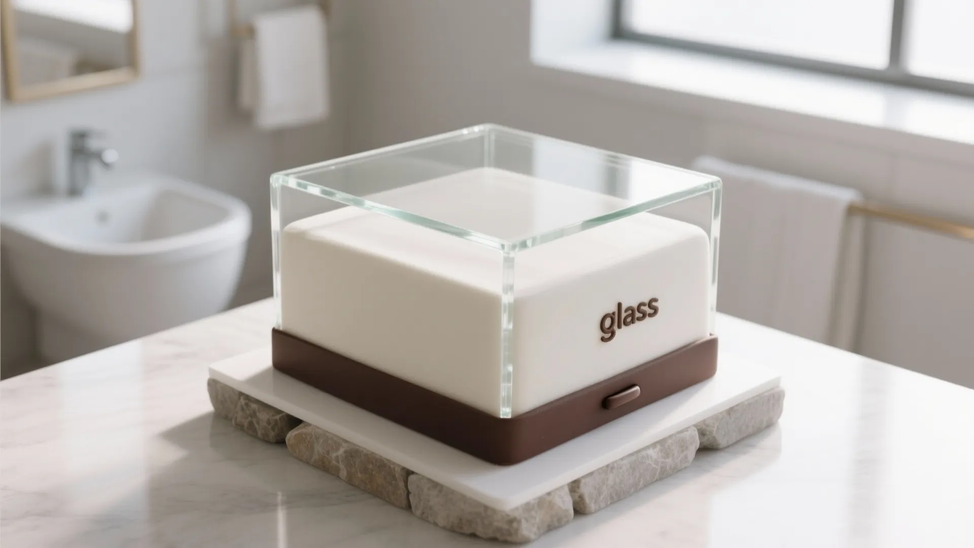 Sugar “Glass” Panels for Airy Shower Vibes