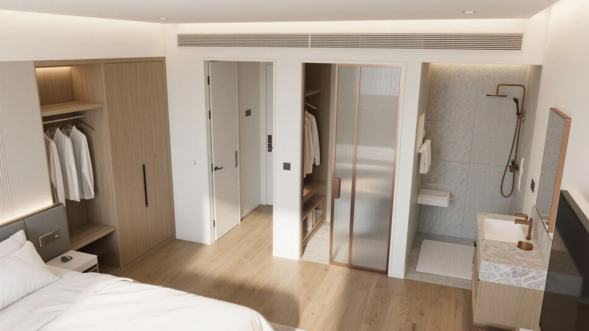 A Hotel-Style Suite Loop: Bed → Dressing → Ensuite