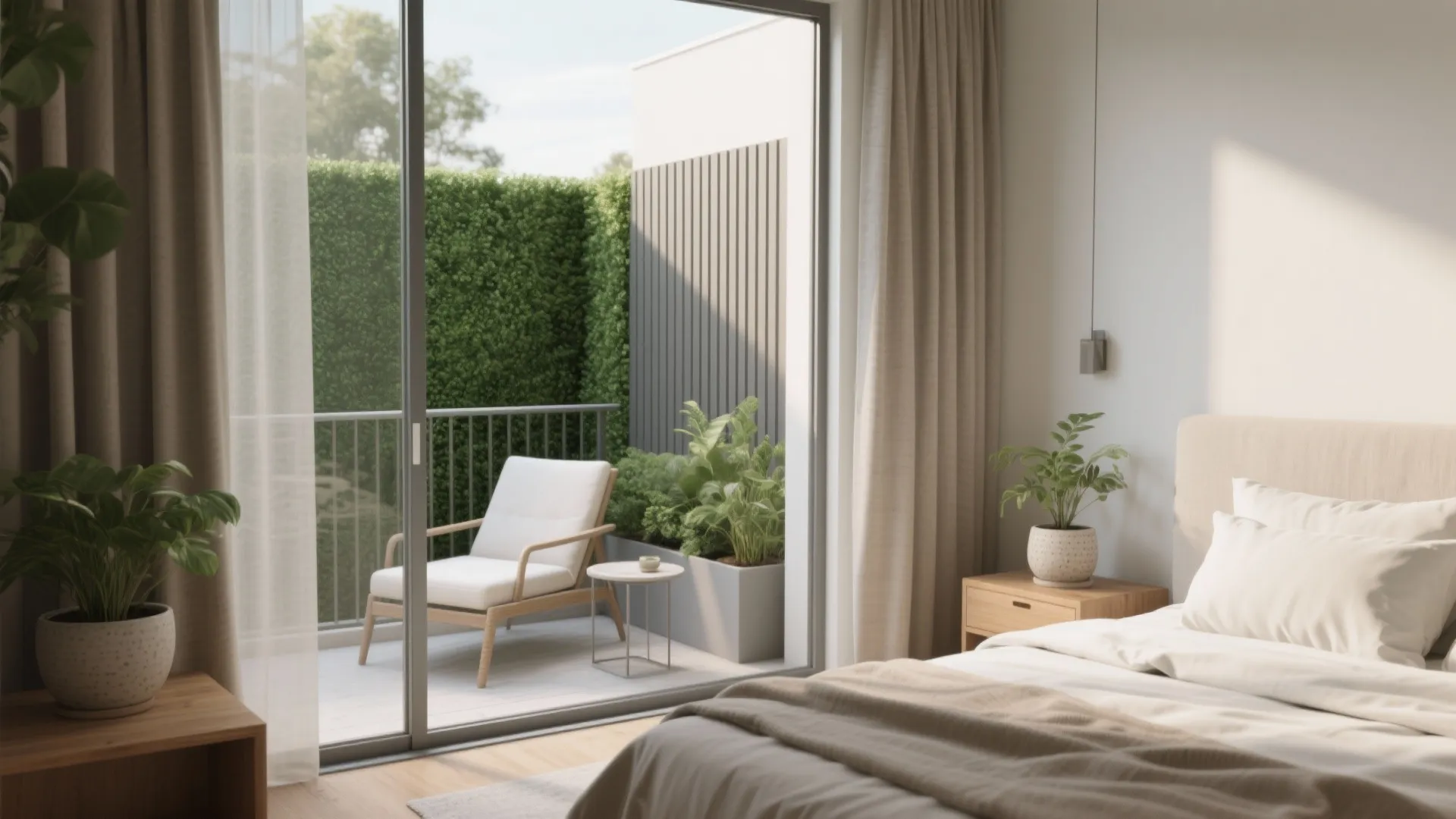 2) Primary suite balcony as a morning retreat