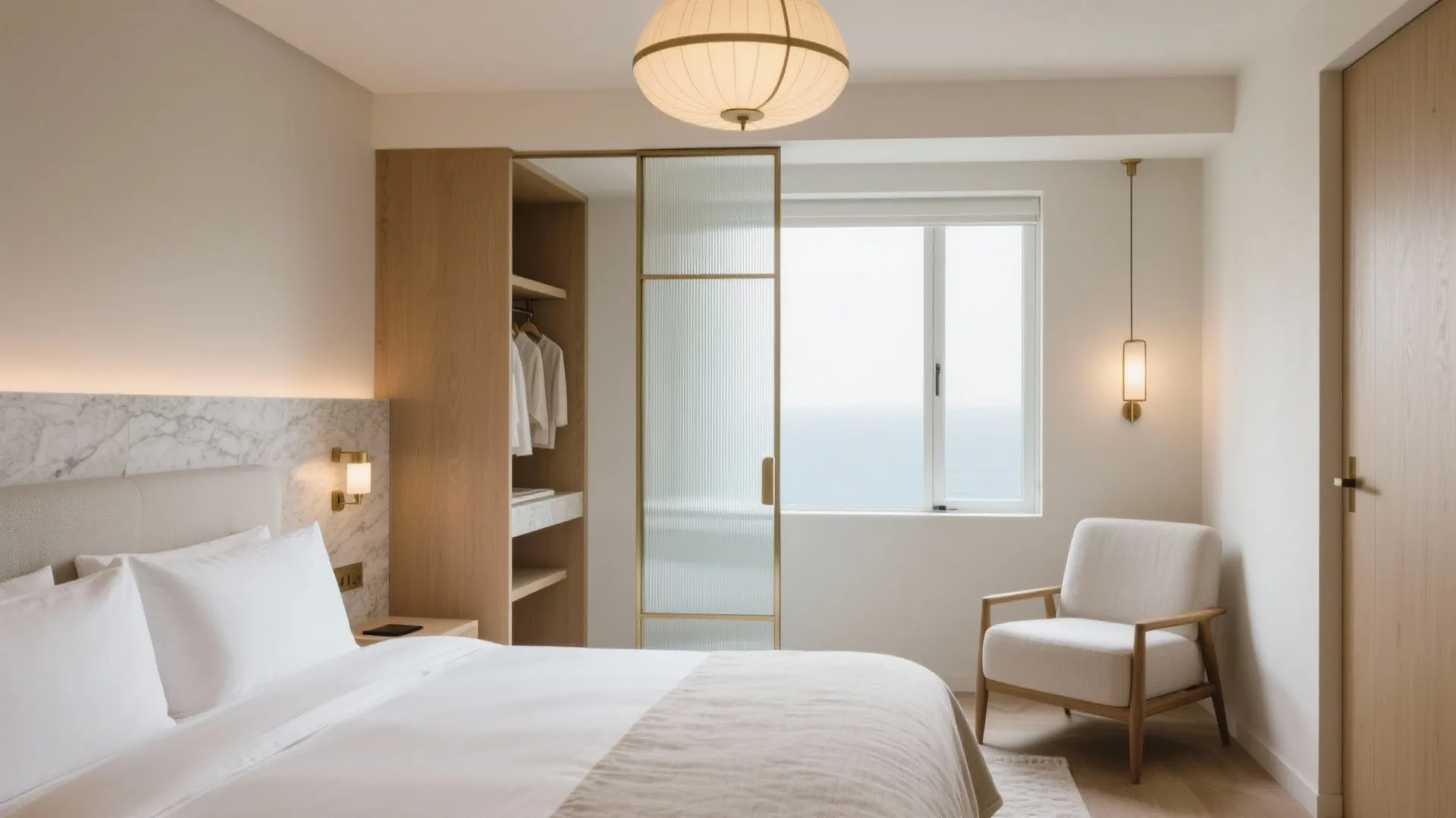 Primary suite oasis in compact luxury