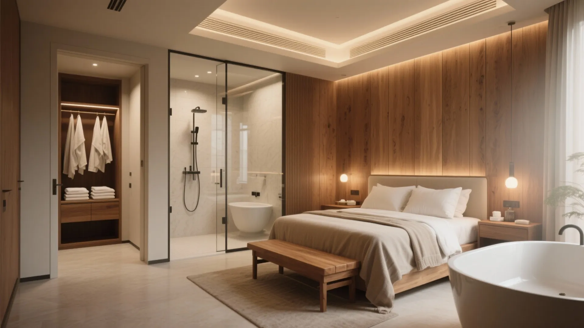 Primary suite as a private spa retreat