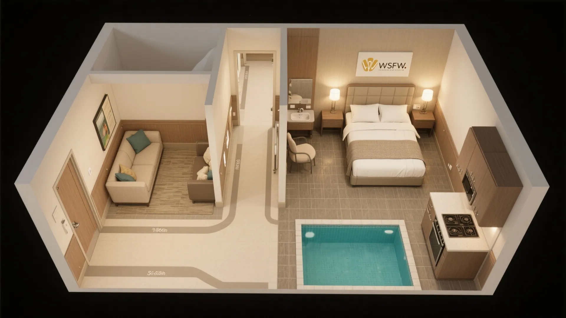 Barrier‑free Luxury Suites with Warm Lighting