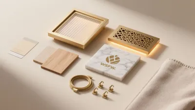 Luxury Brand Identity Kit with Gold & Marble Accents