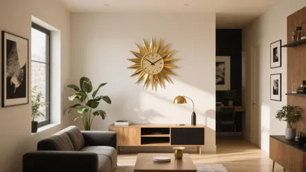 5 Wall Clock Sun Design Ideas