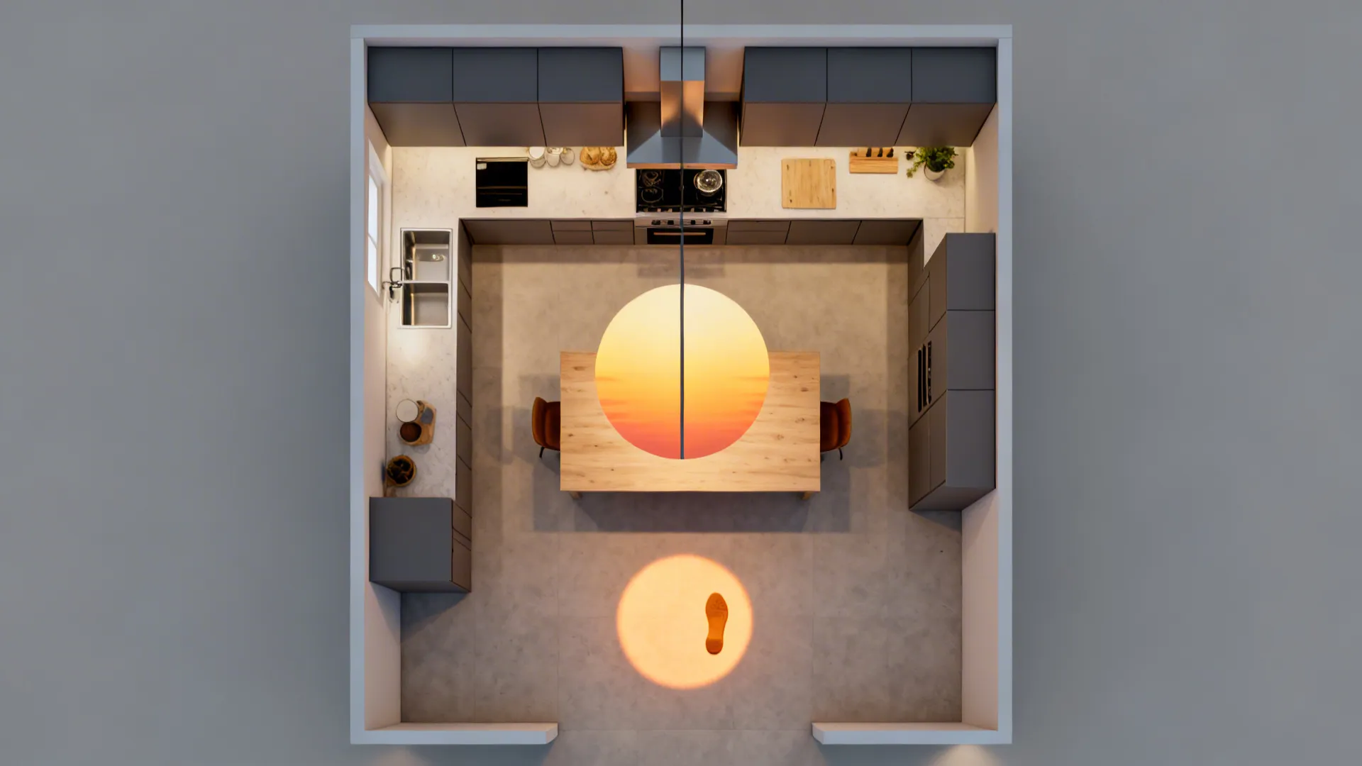 Sun-Disk Focal Canopy