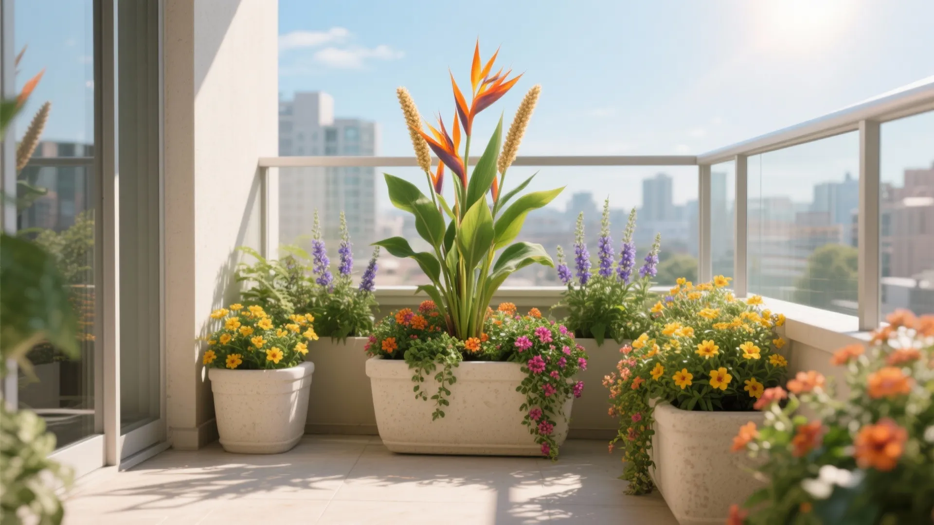 2) Sun-Savvy Layers: Thrillers, Fillers, Spillers For Full-Day Light