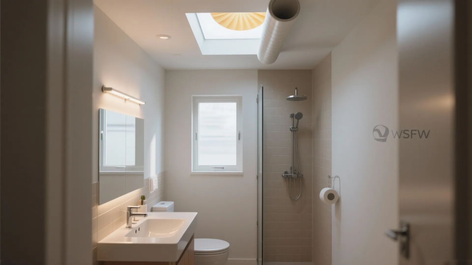 Light Wells and Sun Tunnels for Windowless Baths