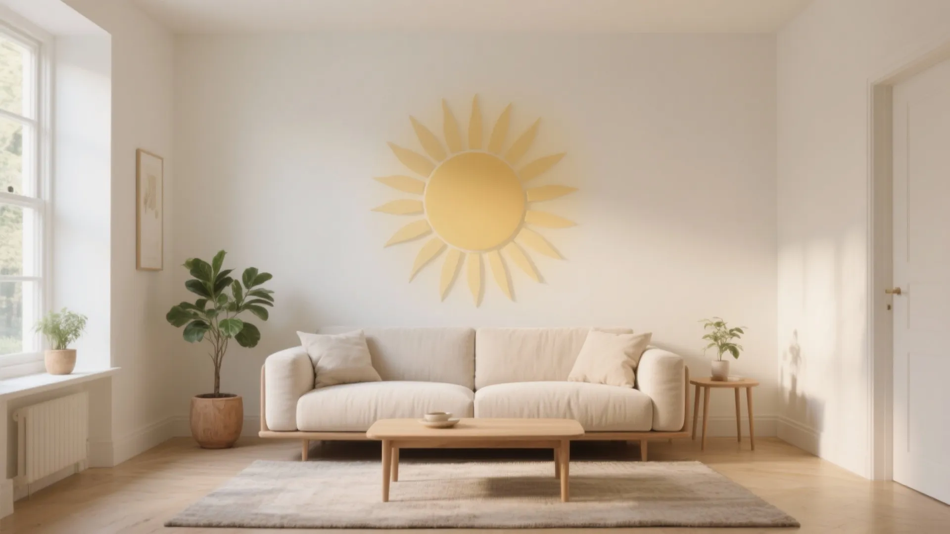 5 Sun Design on Wall Ideas for Small Homes: Small-space, big sunshine: my pro tips to make a radiant accent wall feel tailored, cozy, and timeless