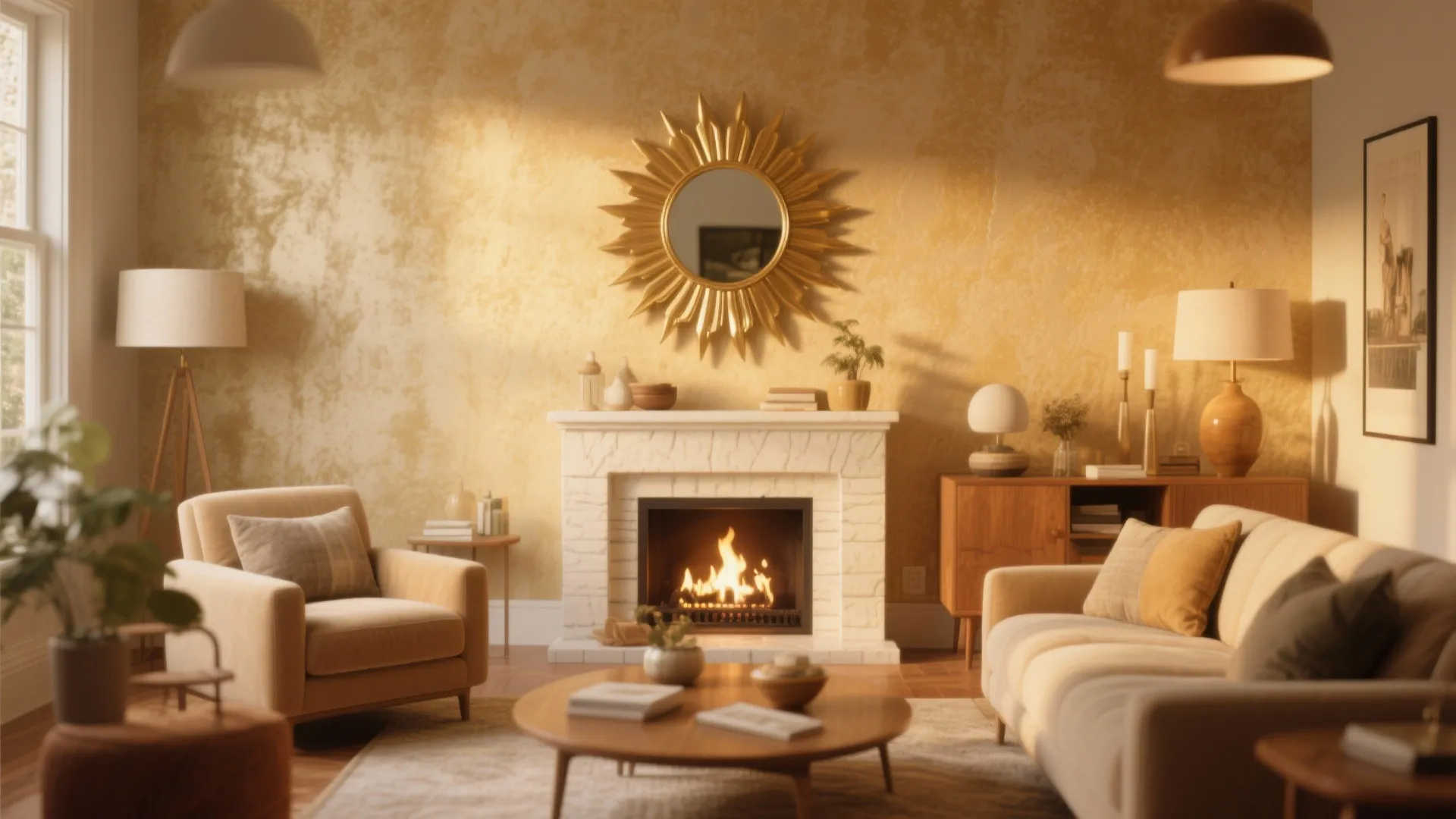 4. Sunburst Mirror as a Focal Point