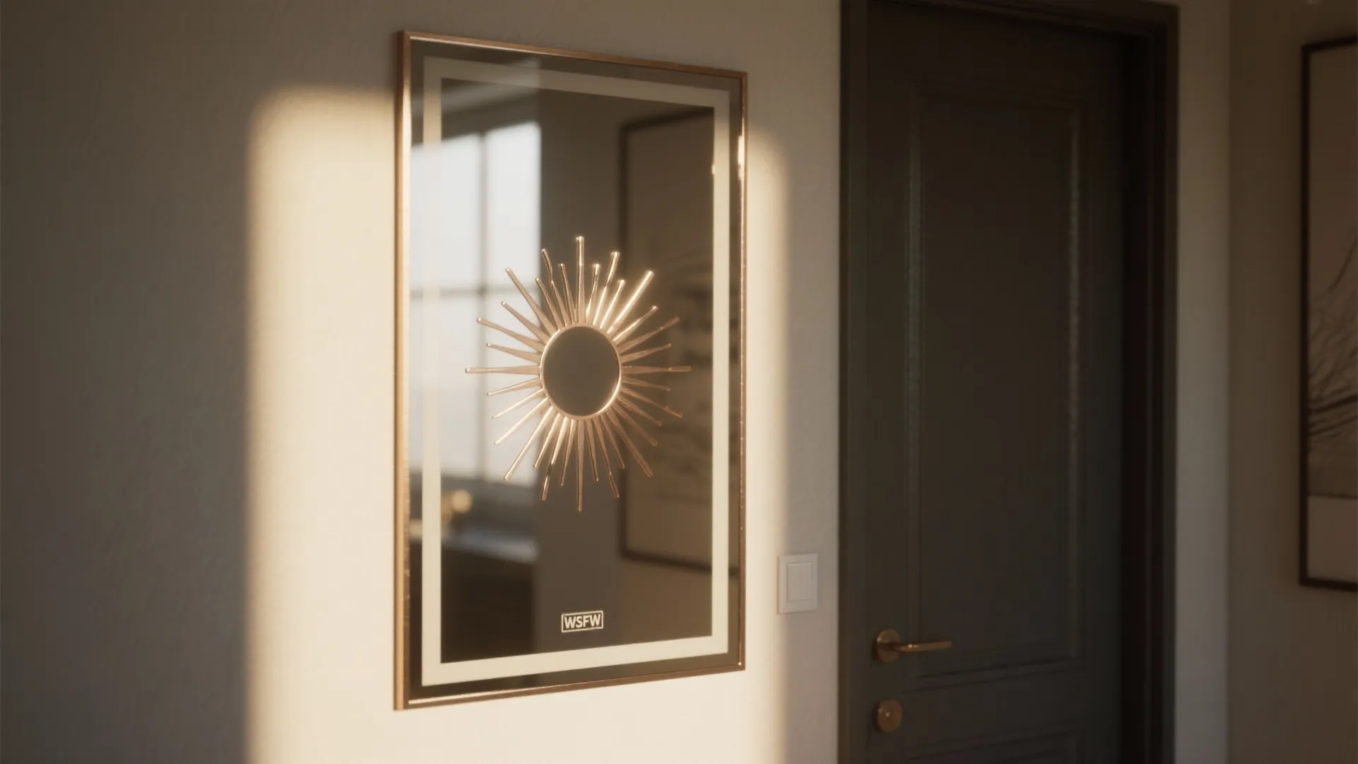 2. Sunburst Reverse-Paint Accent