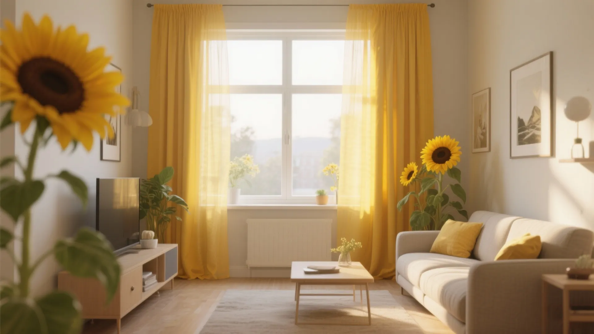 7. Sunflower Curtains
