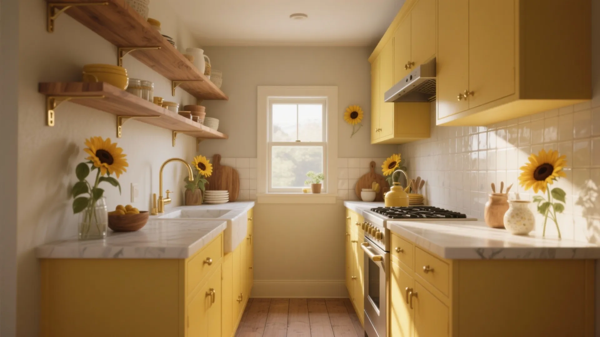 Sunflower Kitchen Ideas: 5 Bright Designs: Sunny, small-space kitchen ideas that feel like a hug from the garden