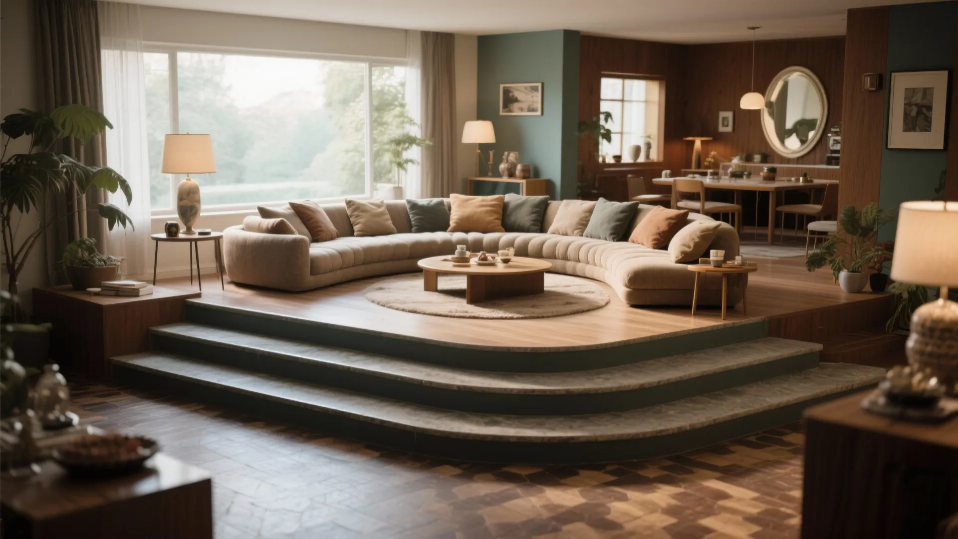 Sunken Living Room Seating