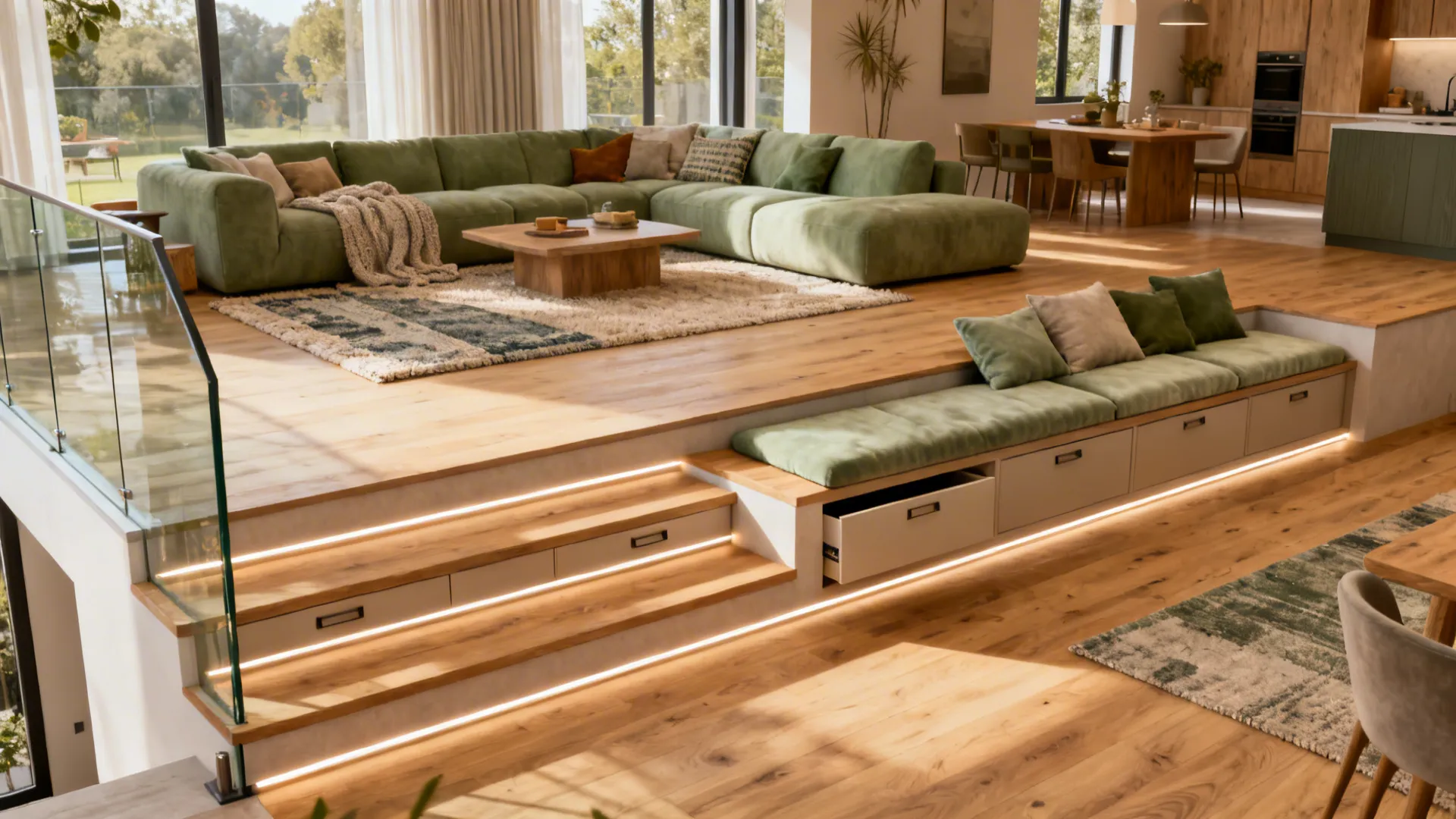 Raise a Sunken Living Room: 5 Smart Ideas