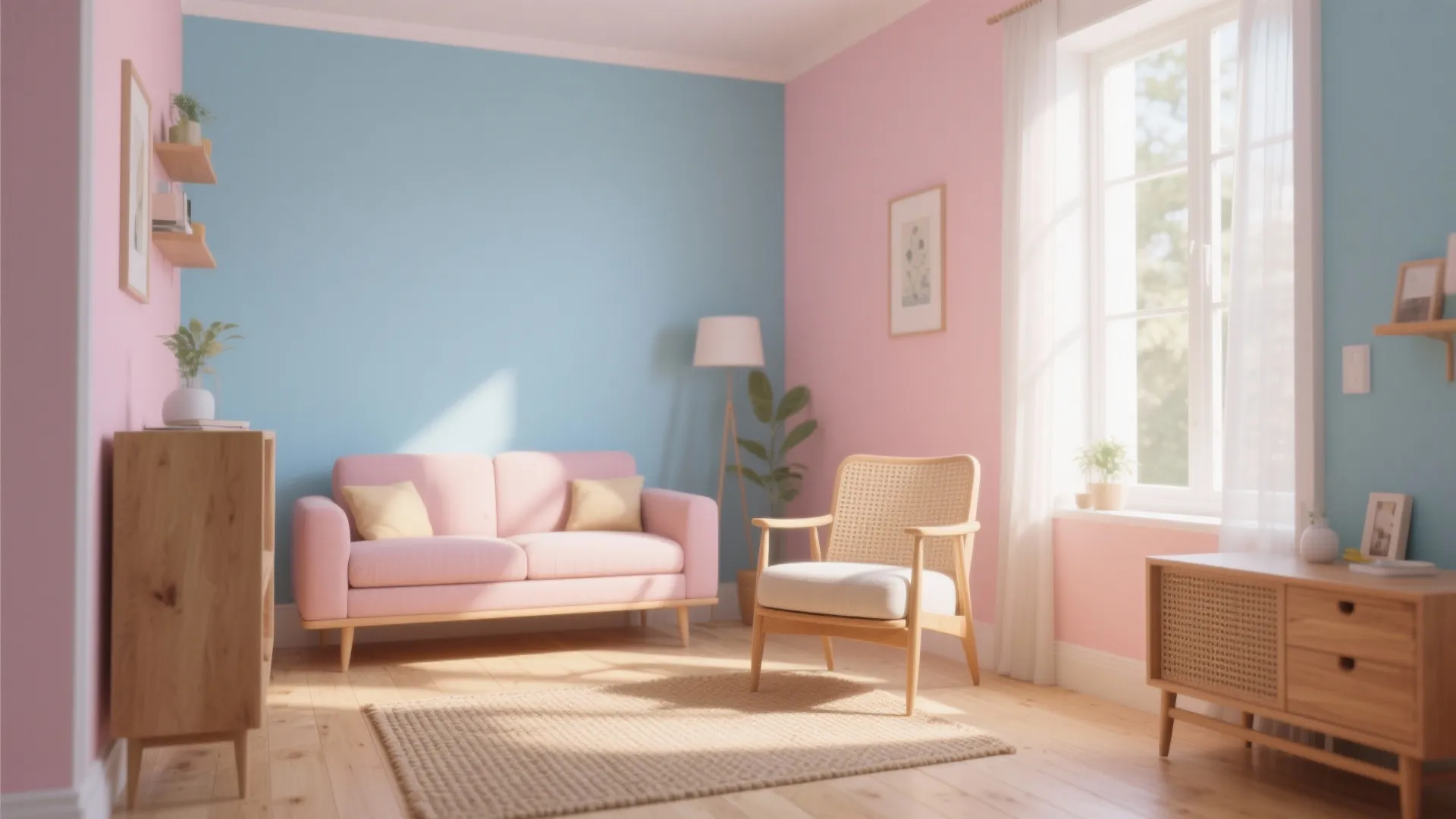 4. Sunlit Pastels for Small Rooms