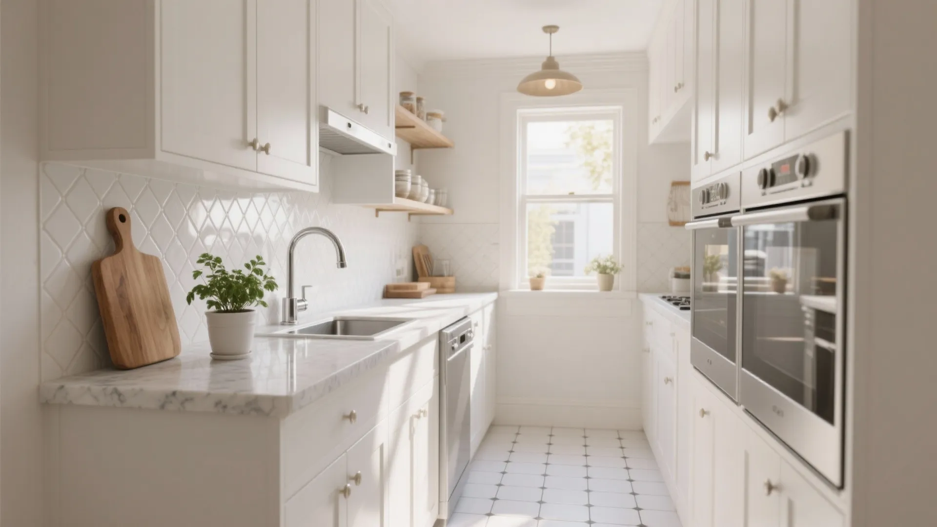 5 White Kitchen Ideas for Small Spaces: How I turned tricky small kitchens with white floor tiles into bright, practical spaces