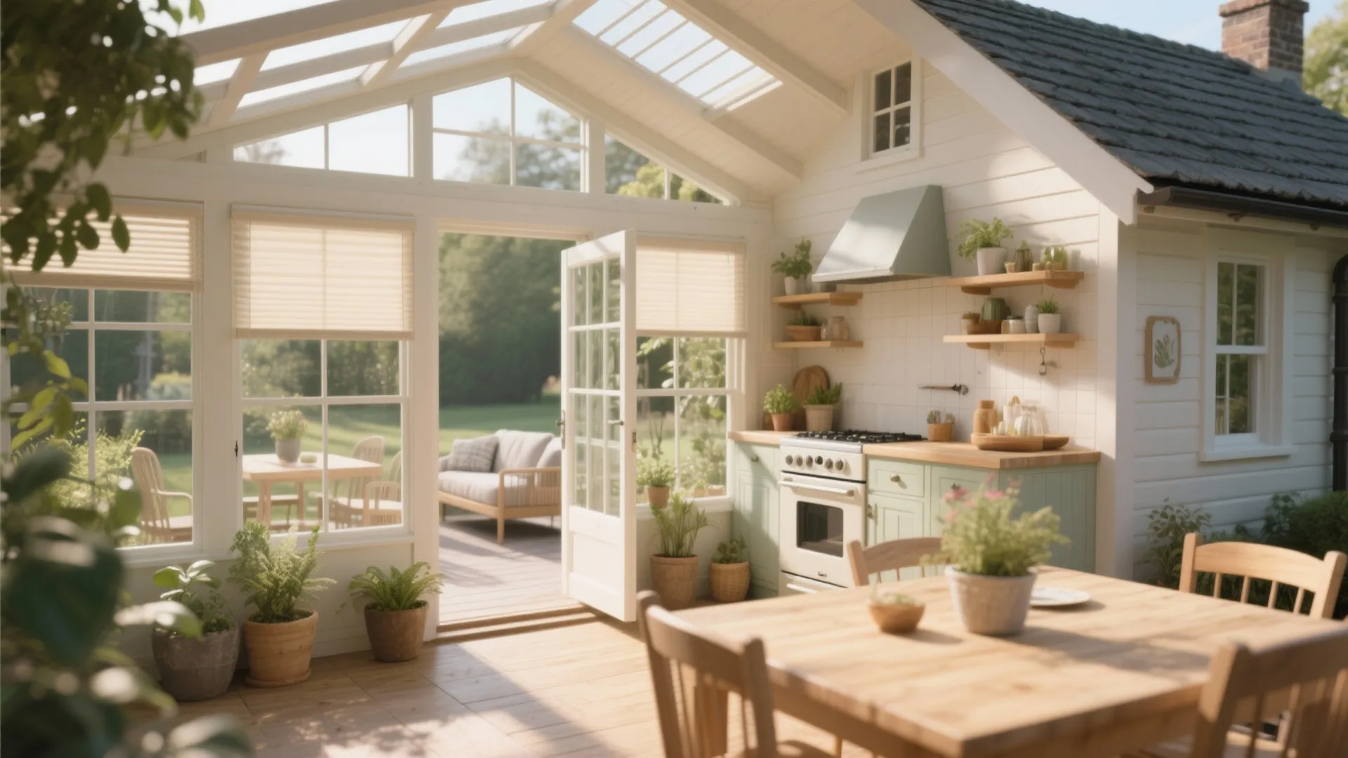 4. Sunroom extension and outdoor living