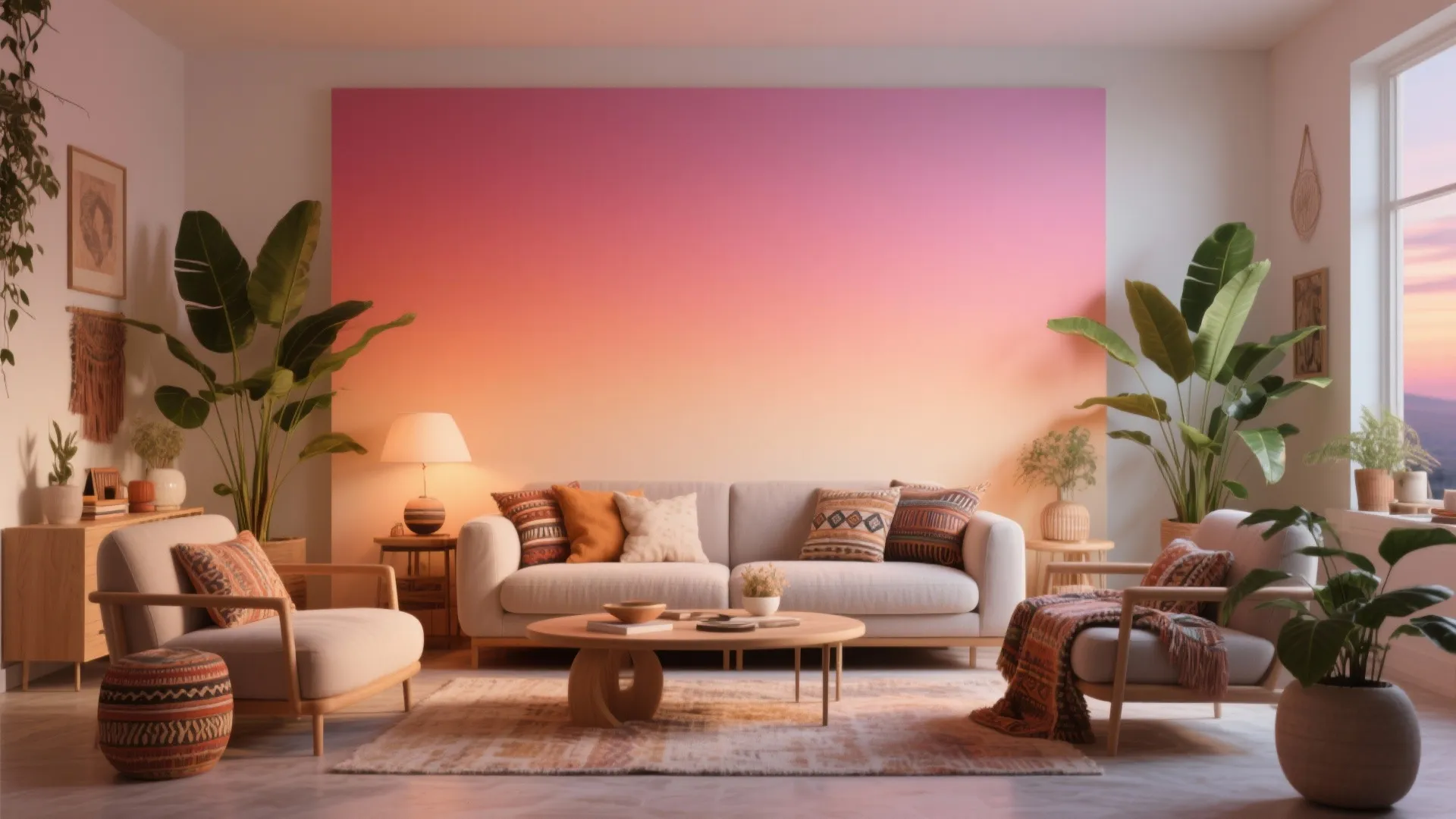 8. Sunset Ombre Accent