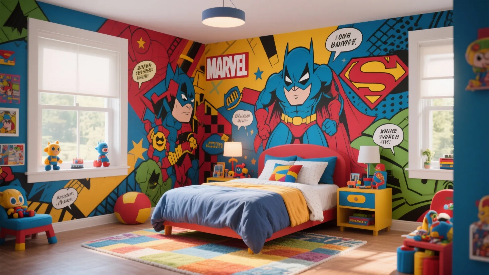 Superhero Bedroom Paint Ideas for Kids: Transform Your Child's Room with Vibrant Colors and Themes