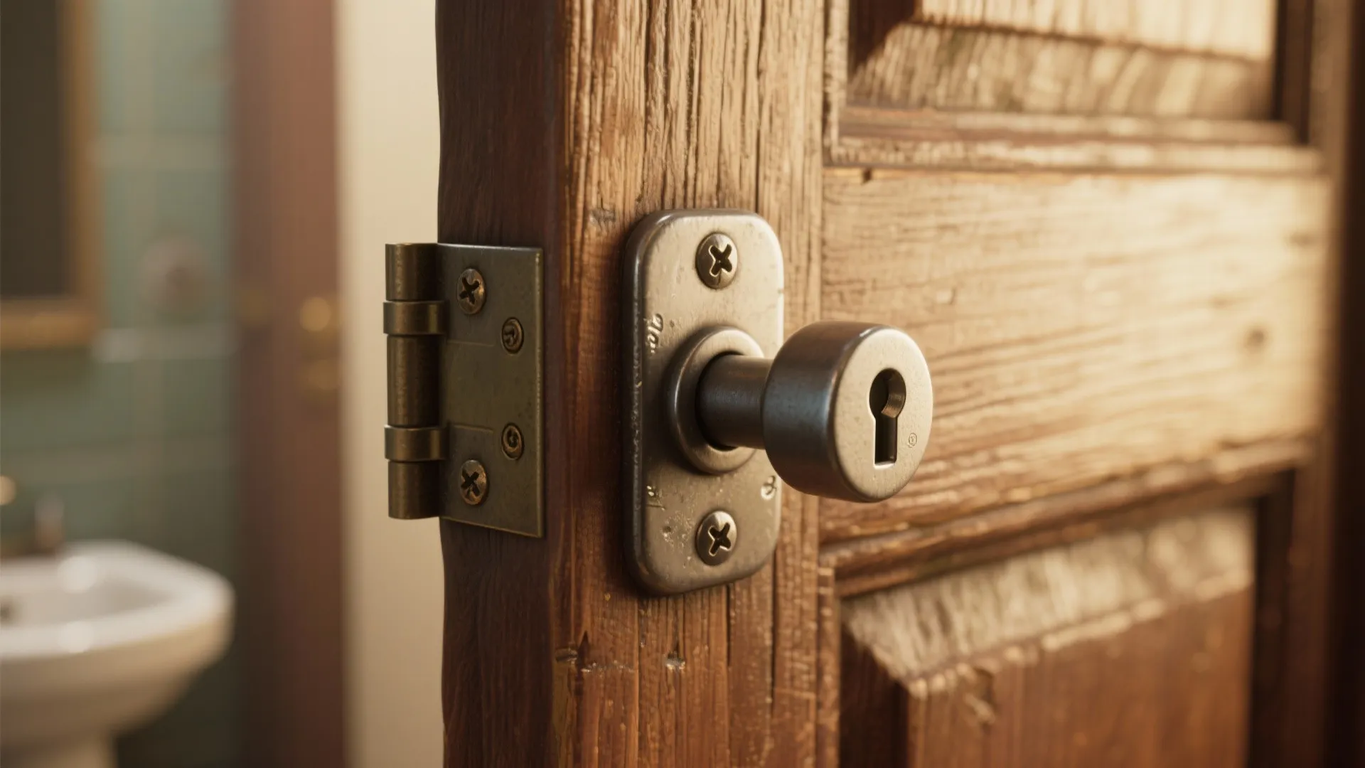 3. Surface-mounted privacy bolt