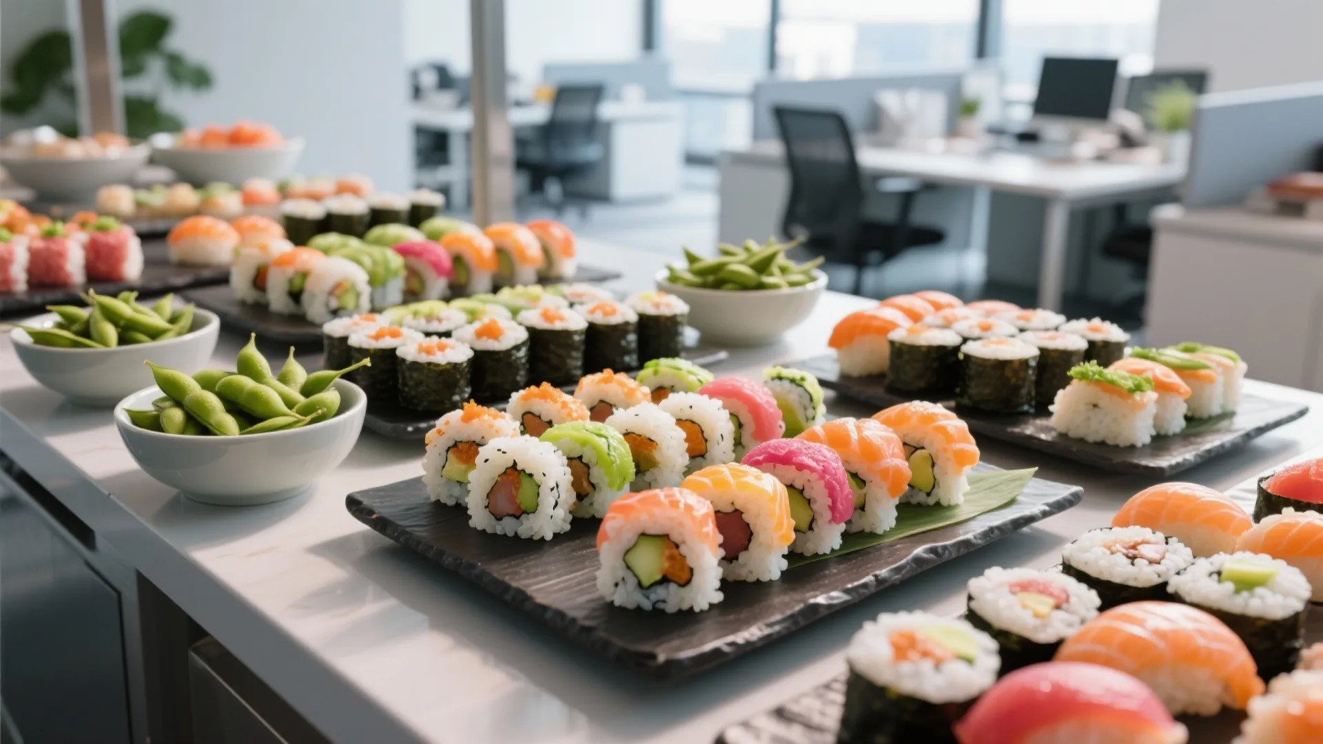 6. Sushi Rolls & Edamame