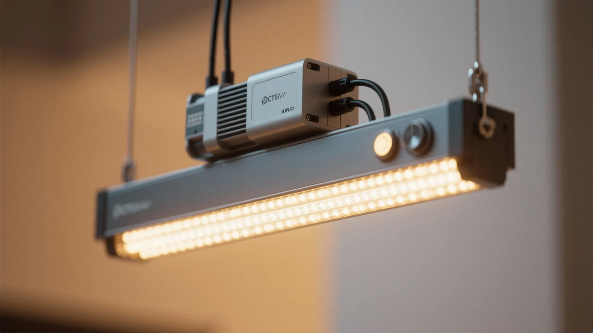 3. Suspended Linear Fixture with Dimmer